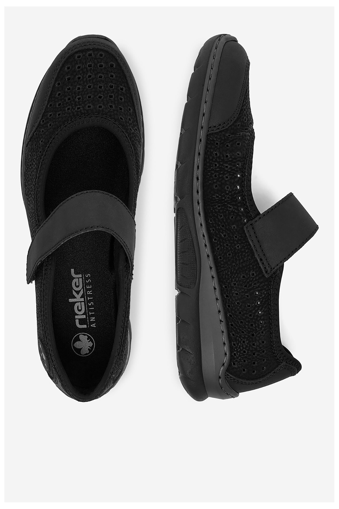 Половинки обувки Rieker CEO-L32B5-00 ЧЕРЕН