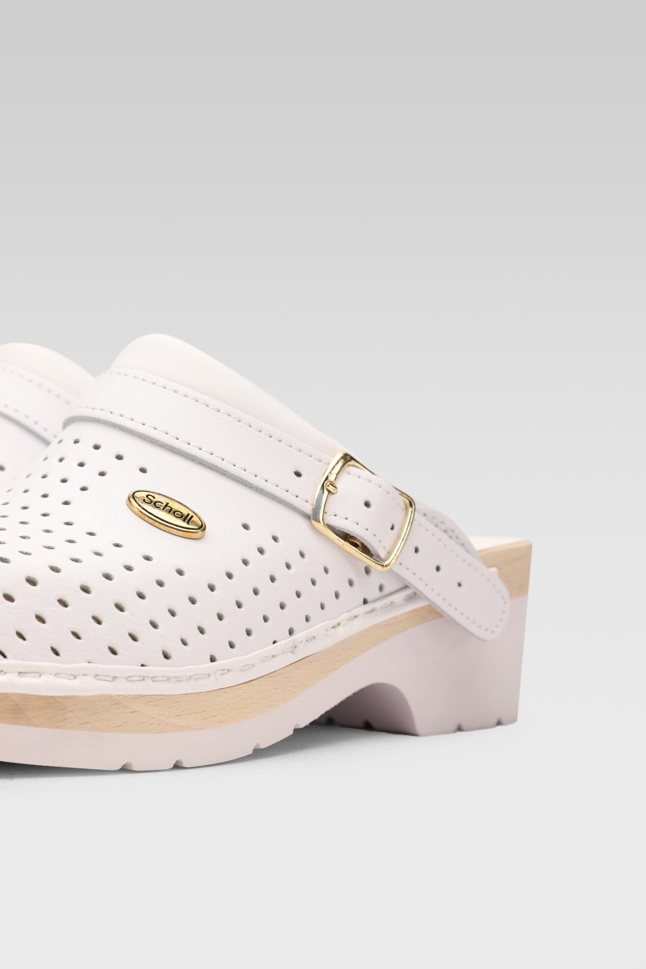 Klapki Scholl F20176 CLOG 1065 Biały