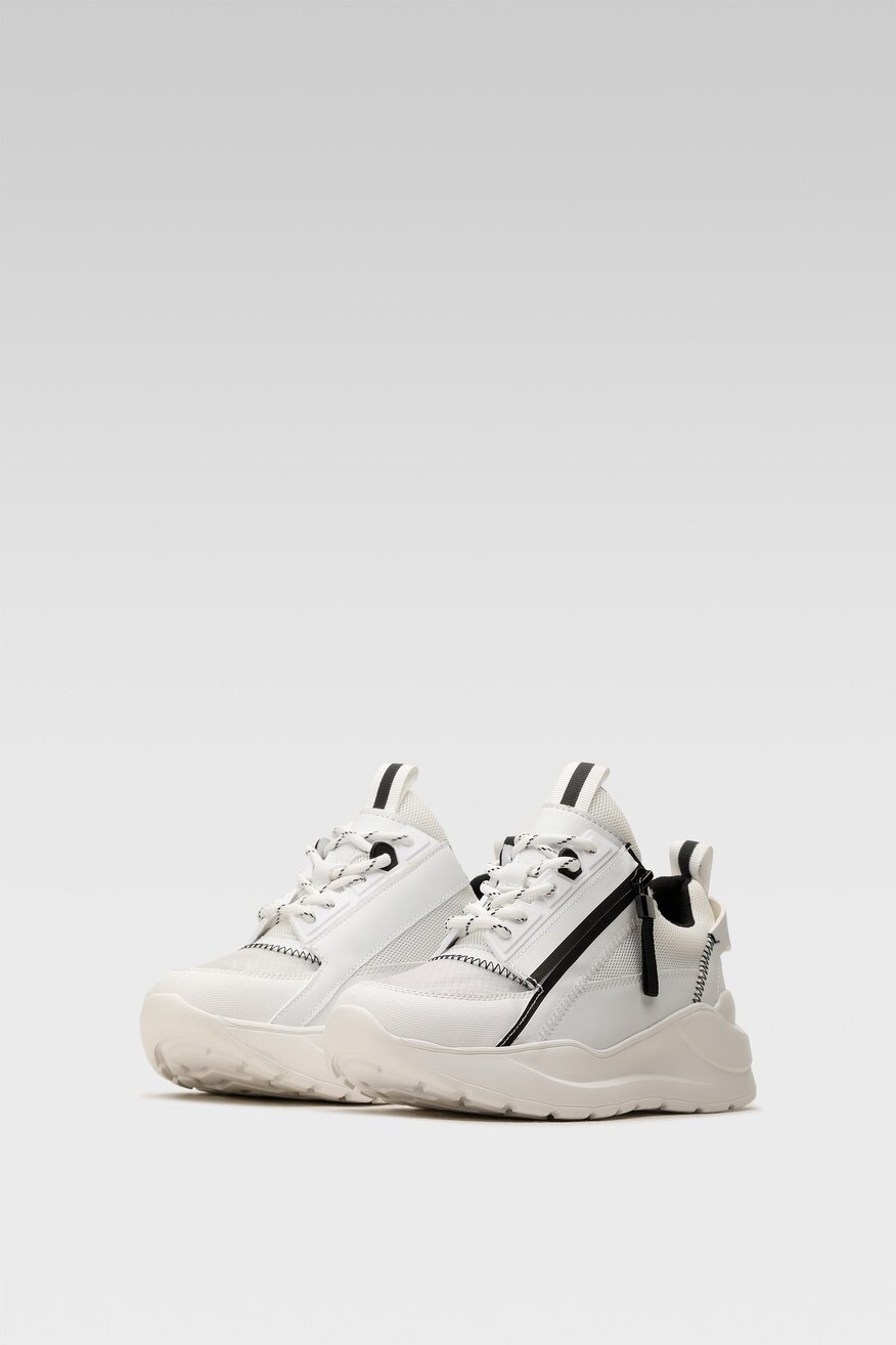 
                Nylon Red - Sneakersy pastelowe białe - 5904248457716