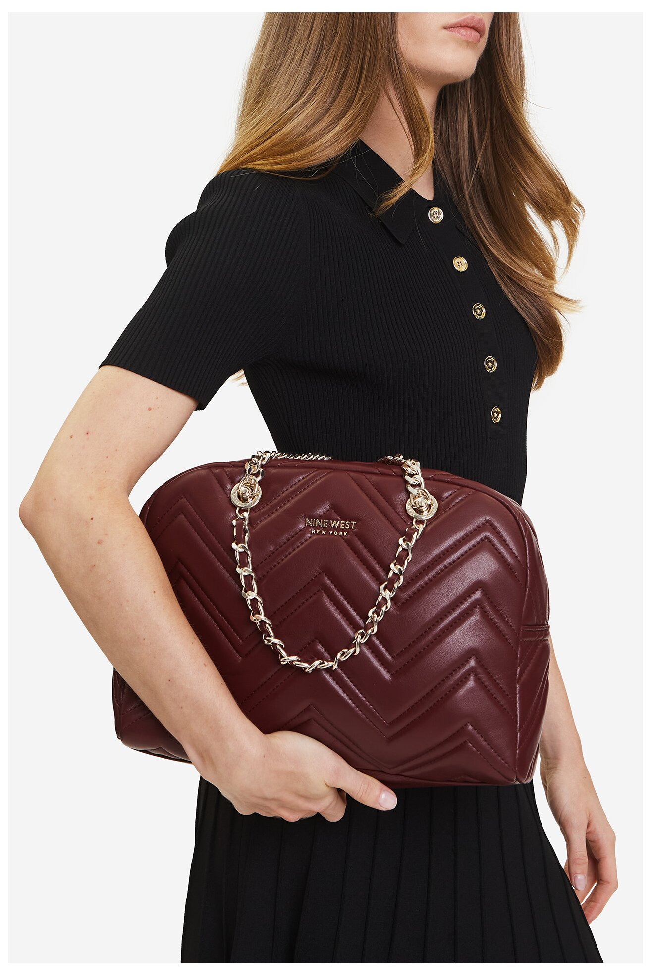 Geantă de mână NINE WEST CEO-ALICE-LA482-3468 GRENA