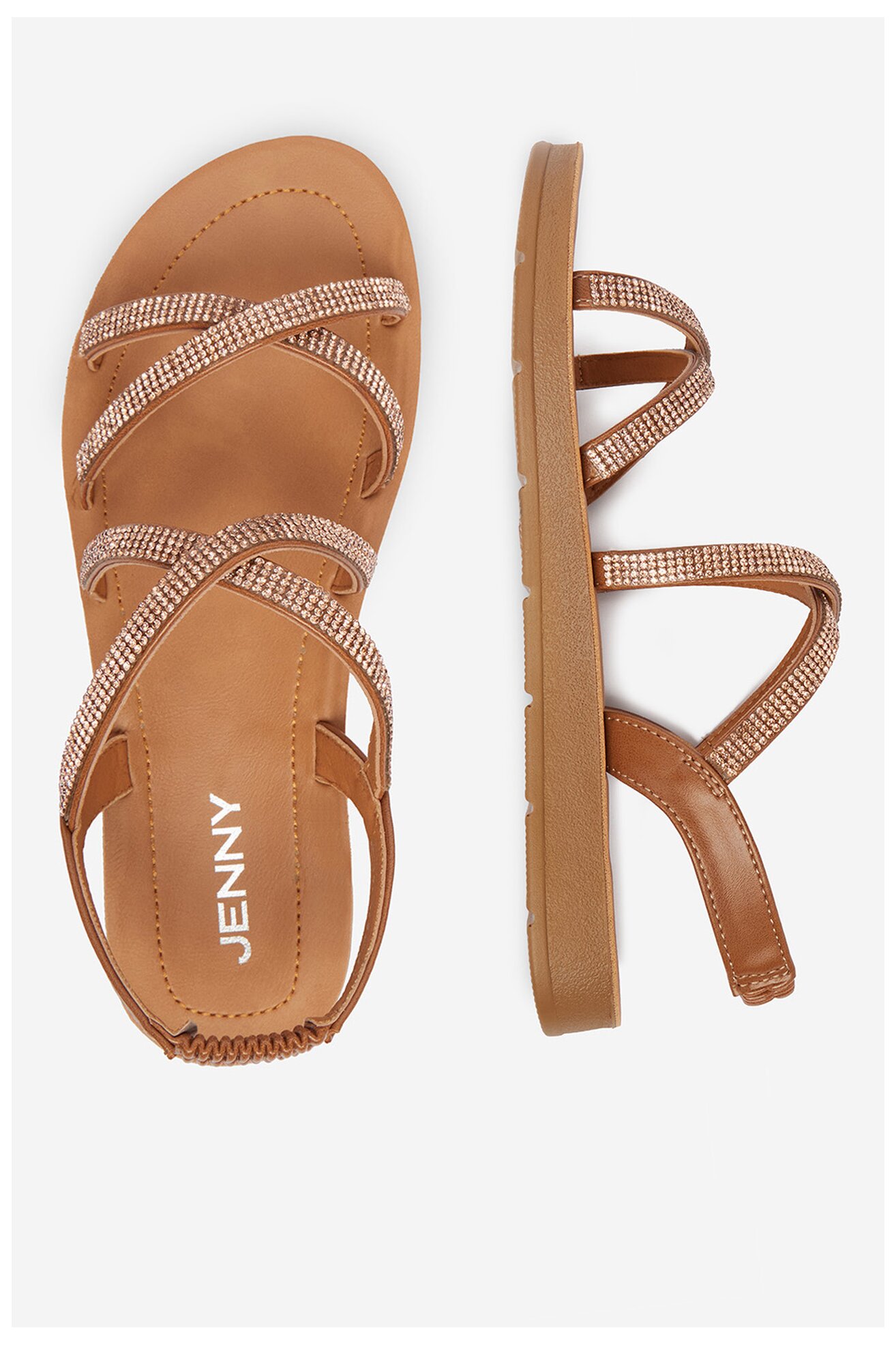 Sandały Jenny CEO-WSS20401-13 Brązowy jasny