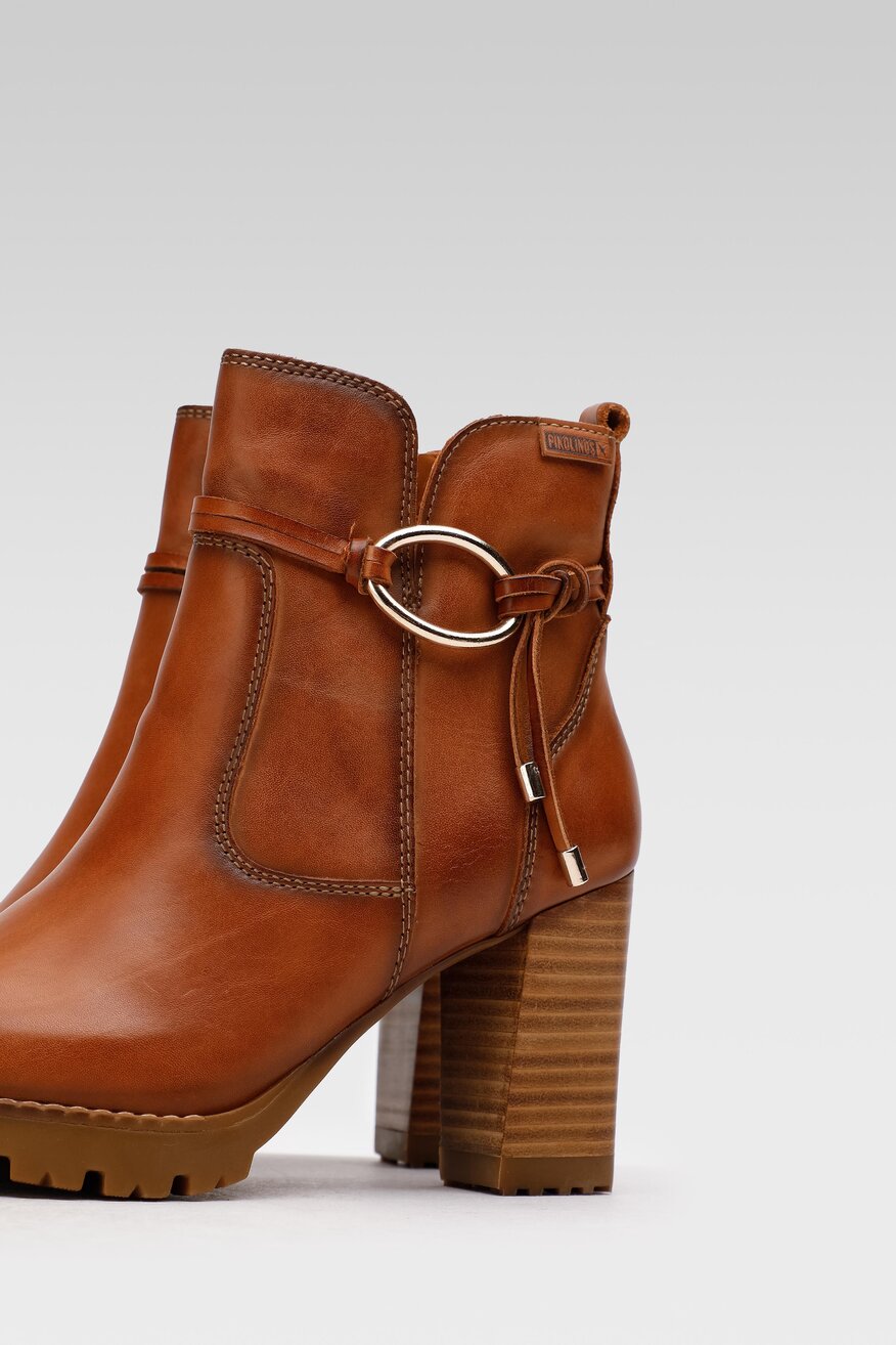 
                Pikolinos - Skórzane botki brązowe - 5904862142319