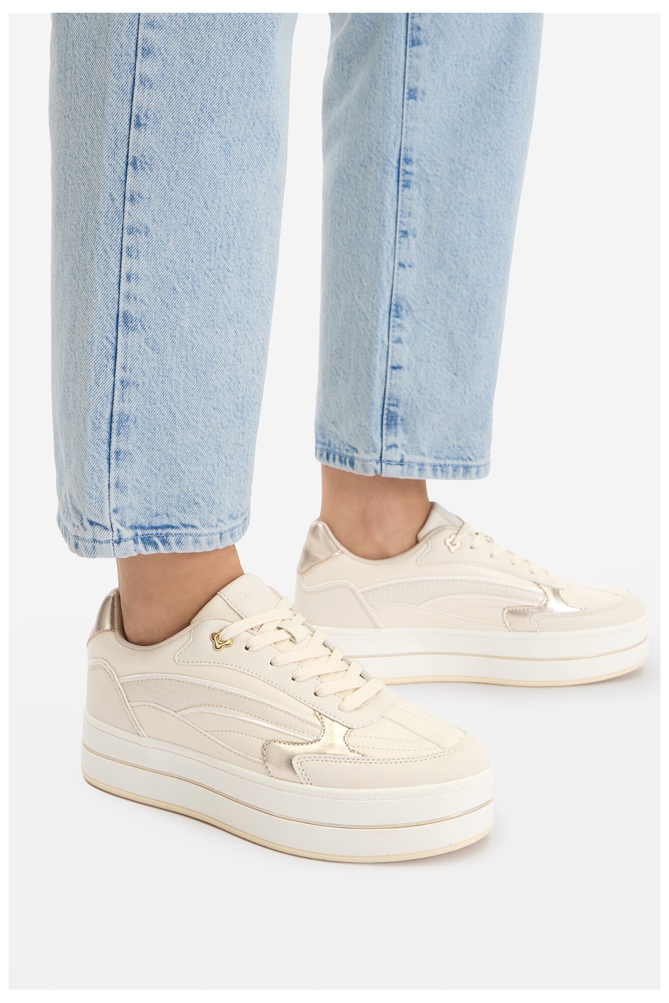 Sneakers Mexx CEO-MI001010961W Kremowy