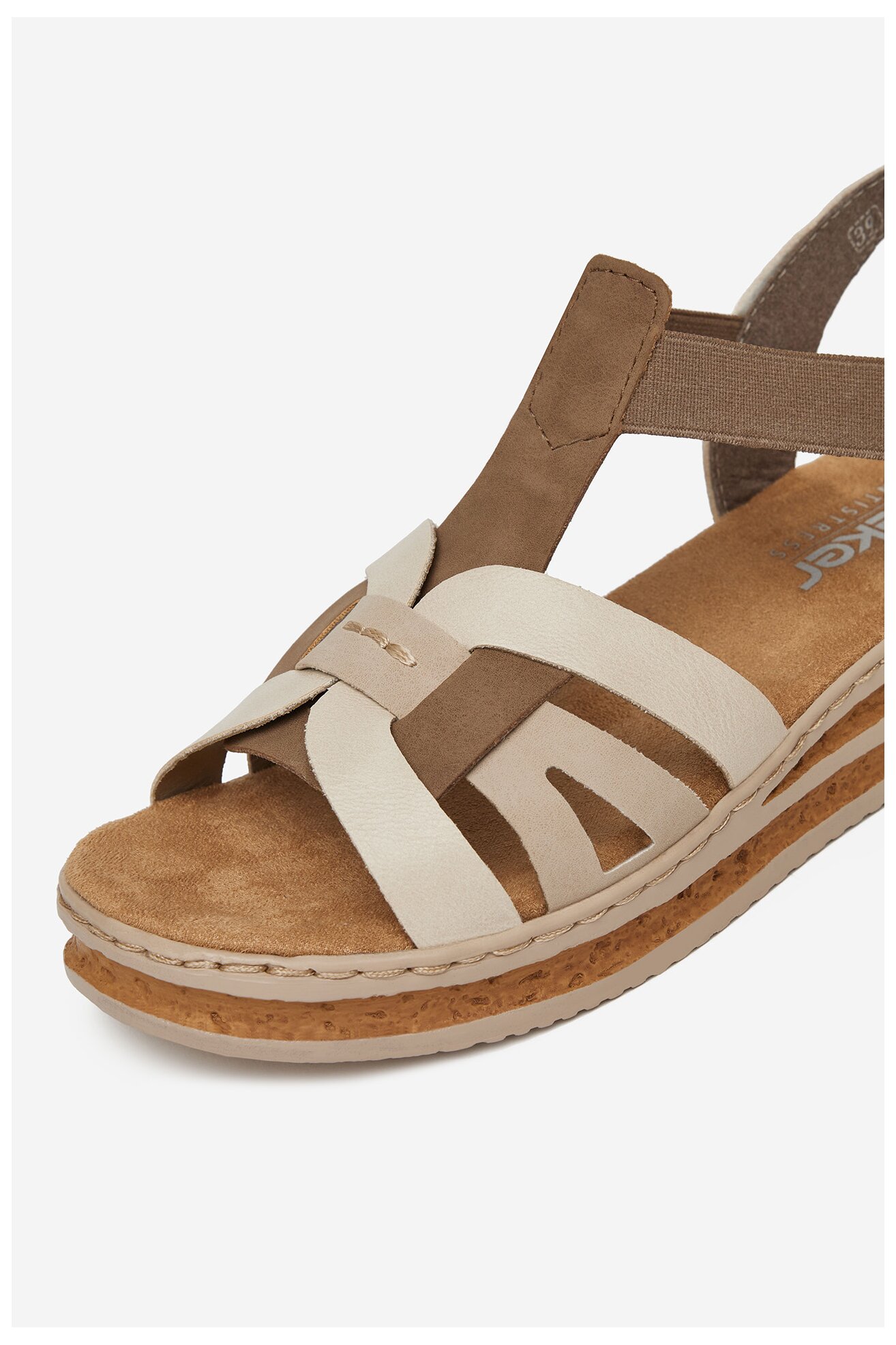 Сандали Rieker 62918-62 СЛОНОВА КОСТ