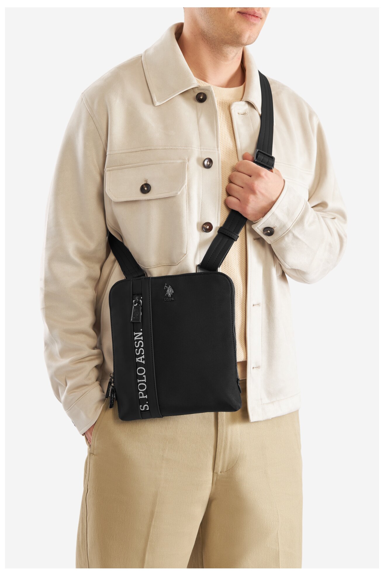 Мъжка чанта U.S. POLO ASSN. BIUXT6262MPJ ЧЕРЕН