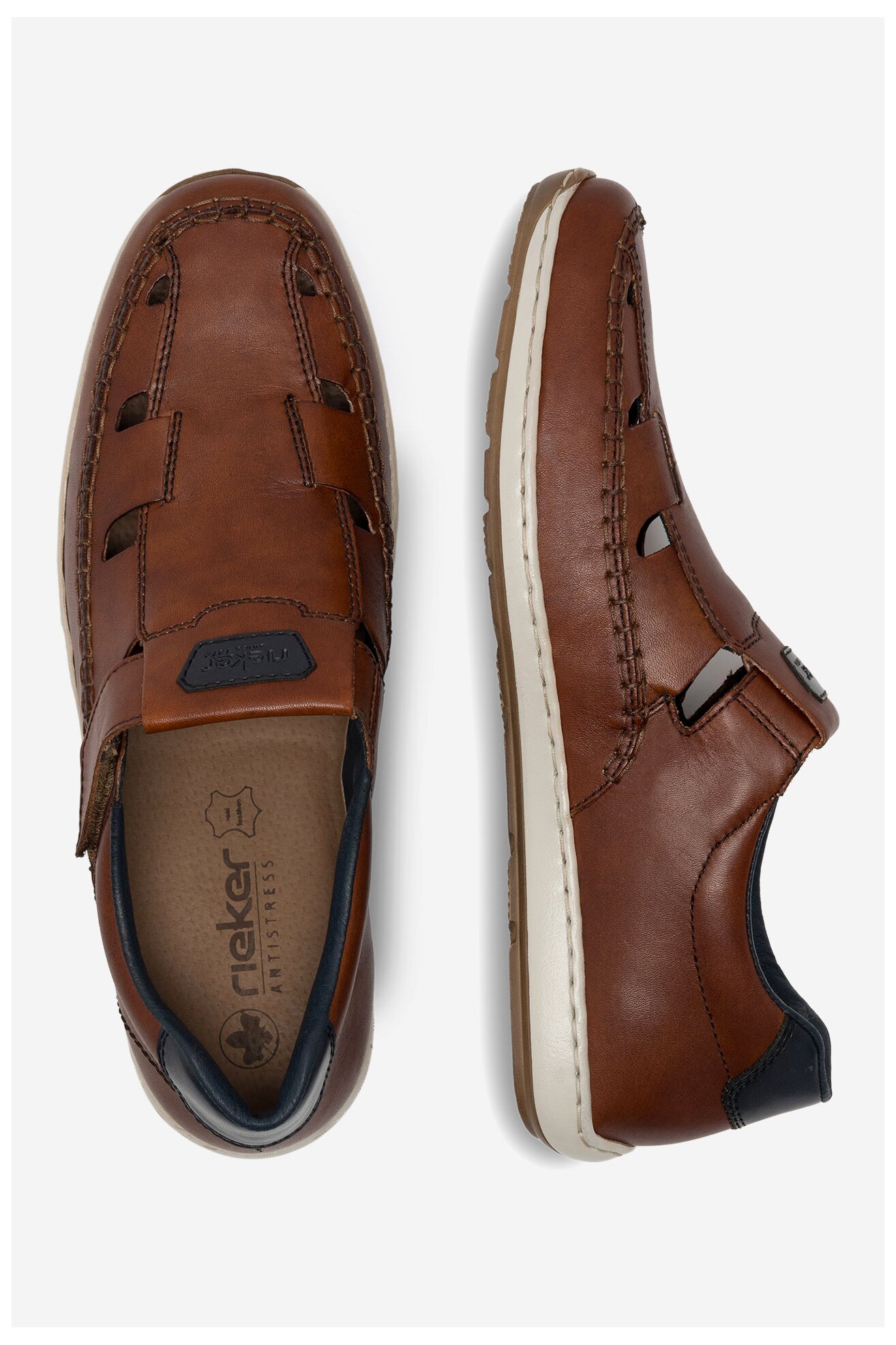 Polobotka Rieker 08838-24 HNĚDÁ