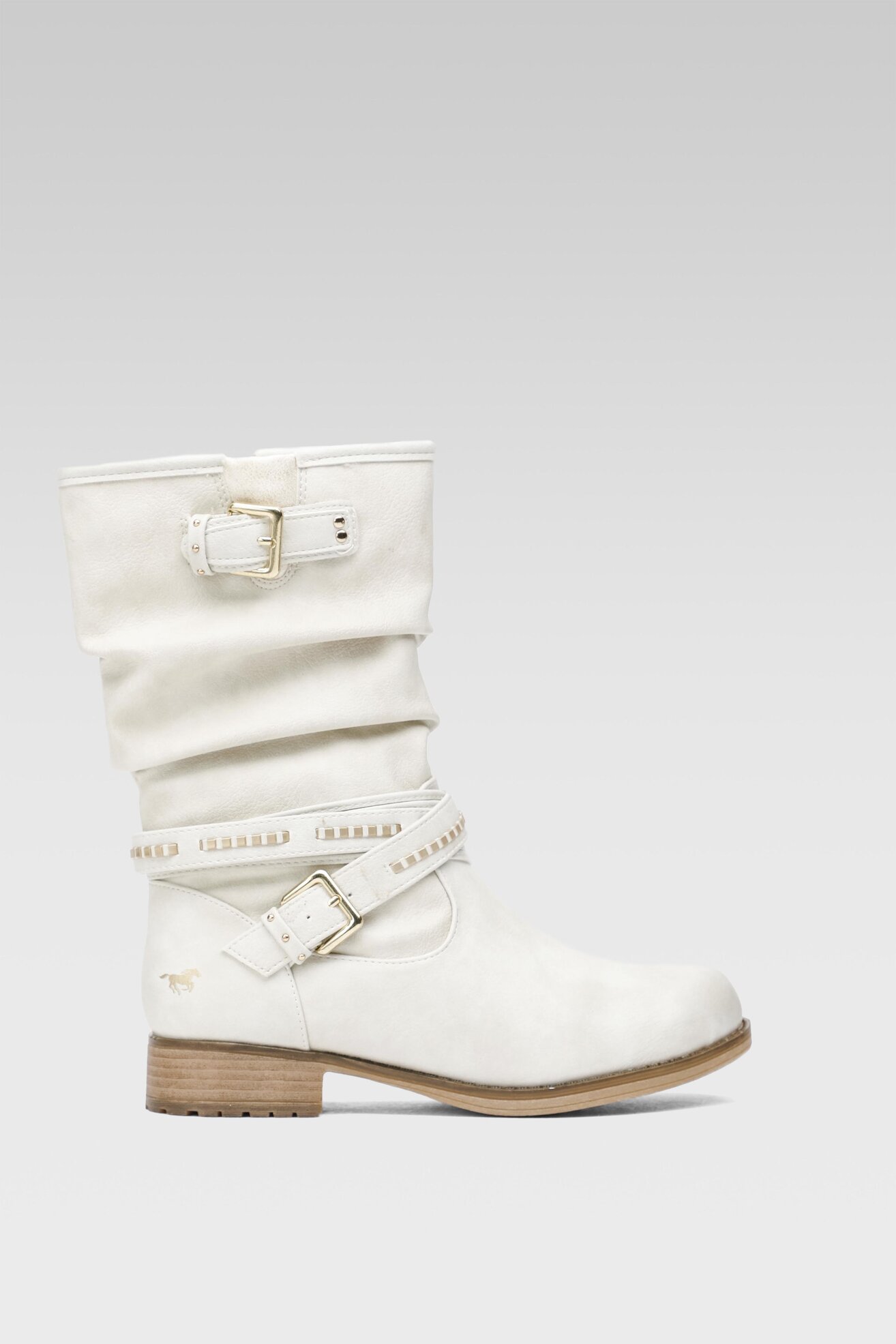 Kozaki Mustang 1139-624 Biały