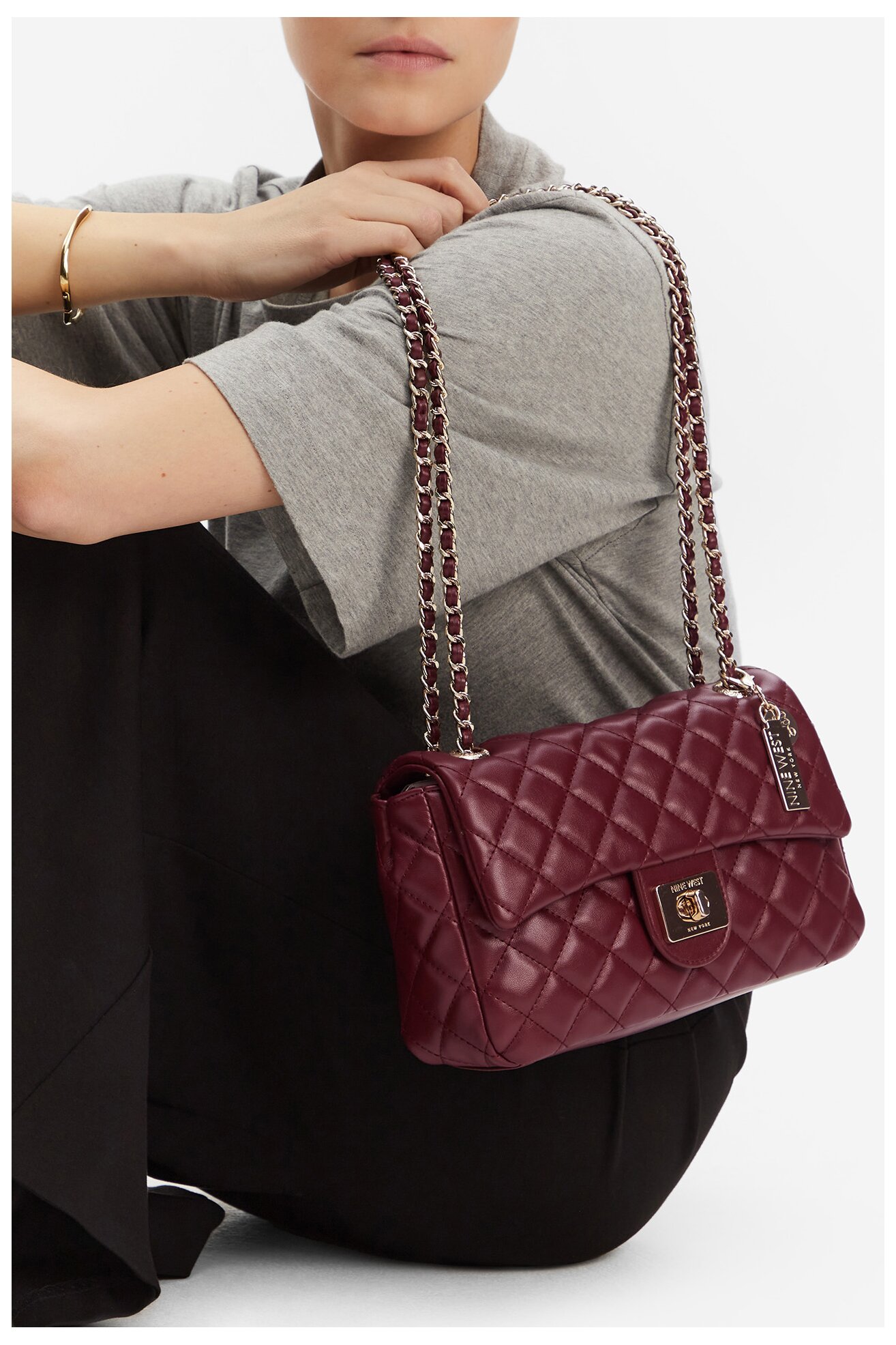 Kézitáska NINE WEST CEO-IDAHO-LDA8004 BORDÓ