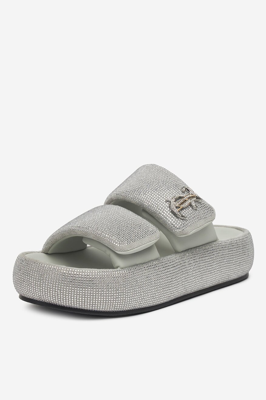 Juicy Couture - Klapki na platformie - 5906751063637