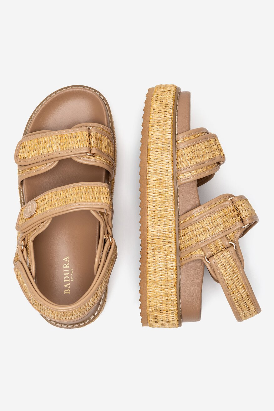 Badura - Sandały na platformie - 5903698630625