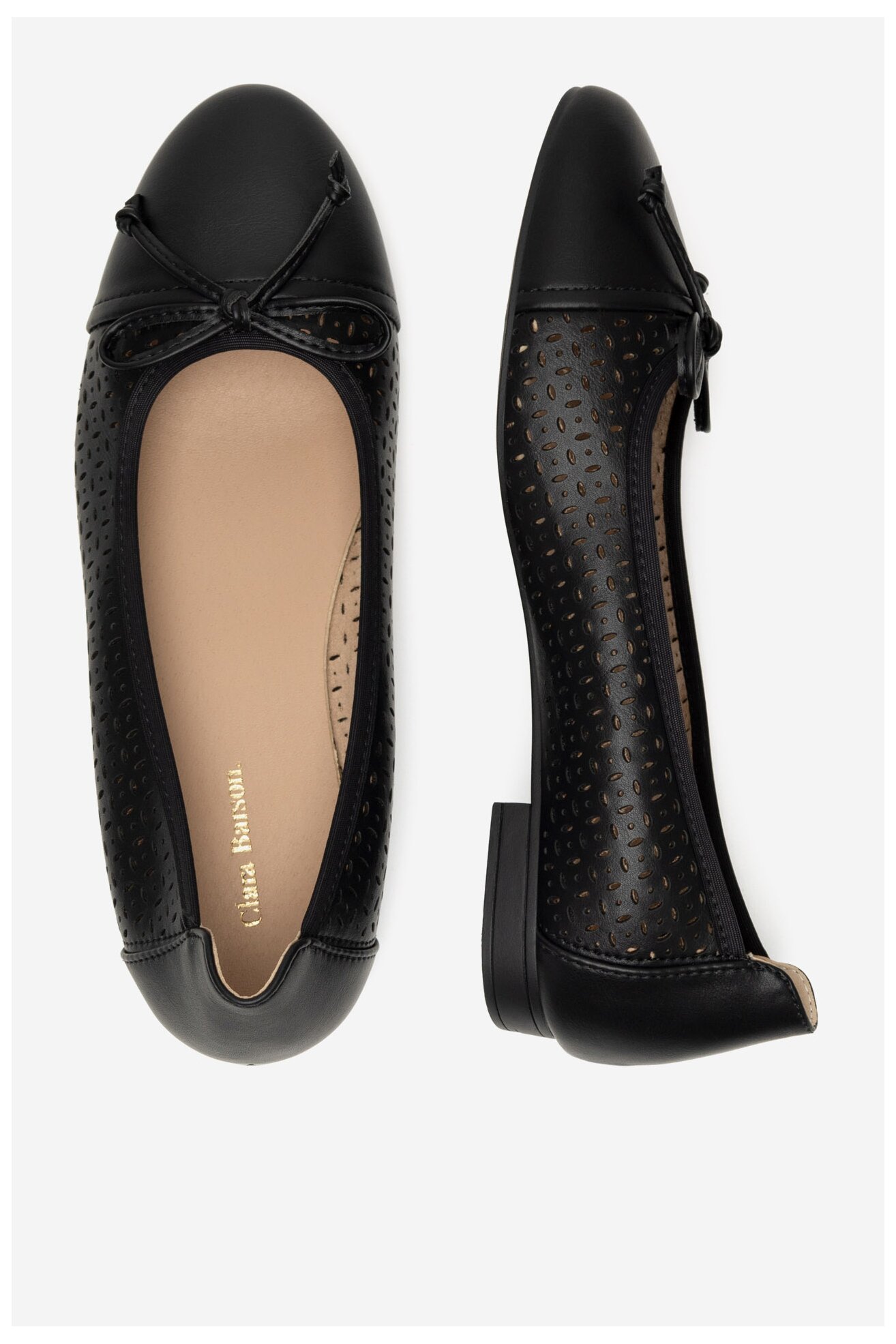 Baleríny Clara Barson WS2055-15 ČERNÁ