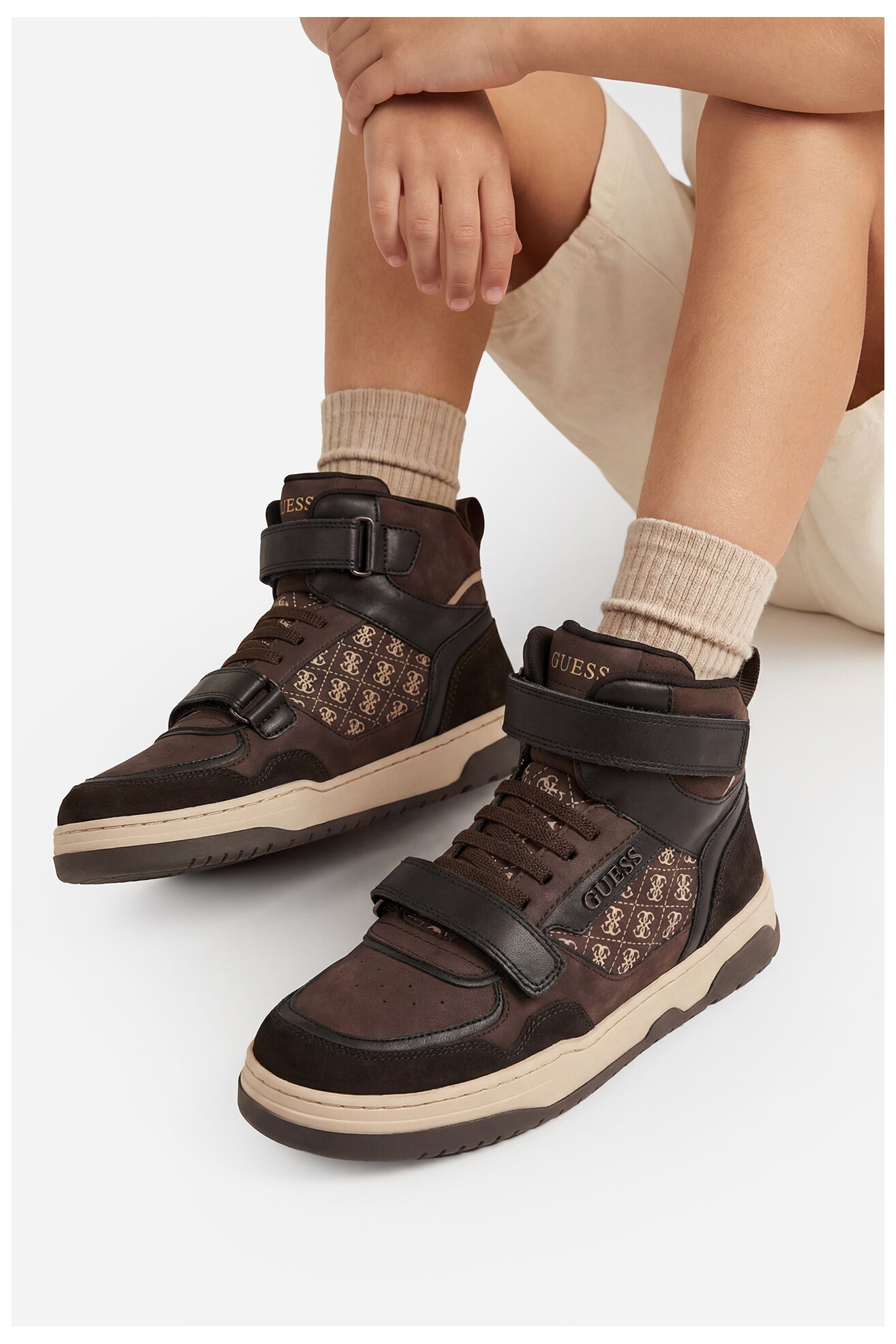 Кросівки GUESS CEO-BI12-CAROL-03 ТЕМНО-КОРИЧНЕВИЙ