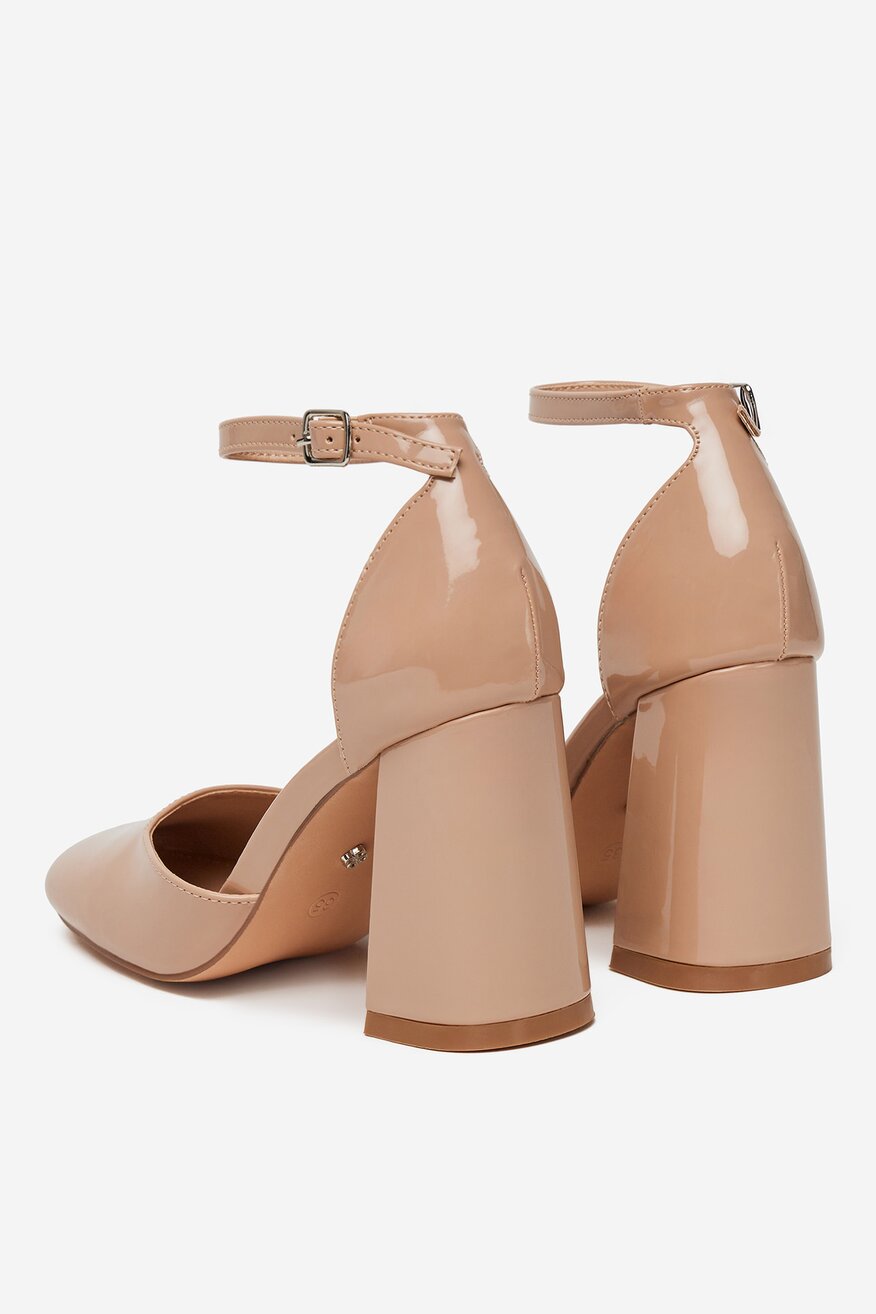 Pantofi cu toc DeeZee BEJ - 5906751095058