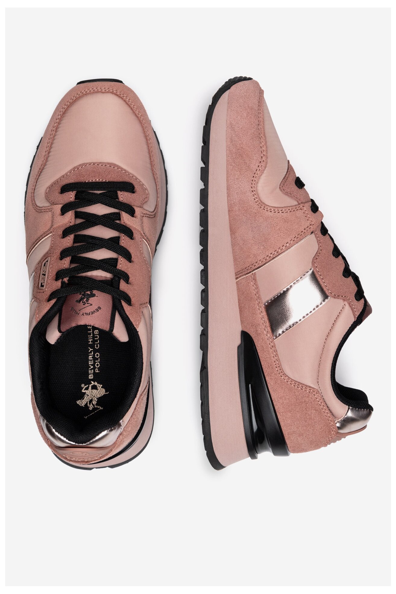 Obuwie sportowe Beverly Hills Polo Club W-3C098-2A324 Różowy