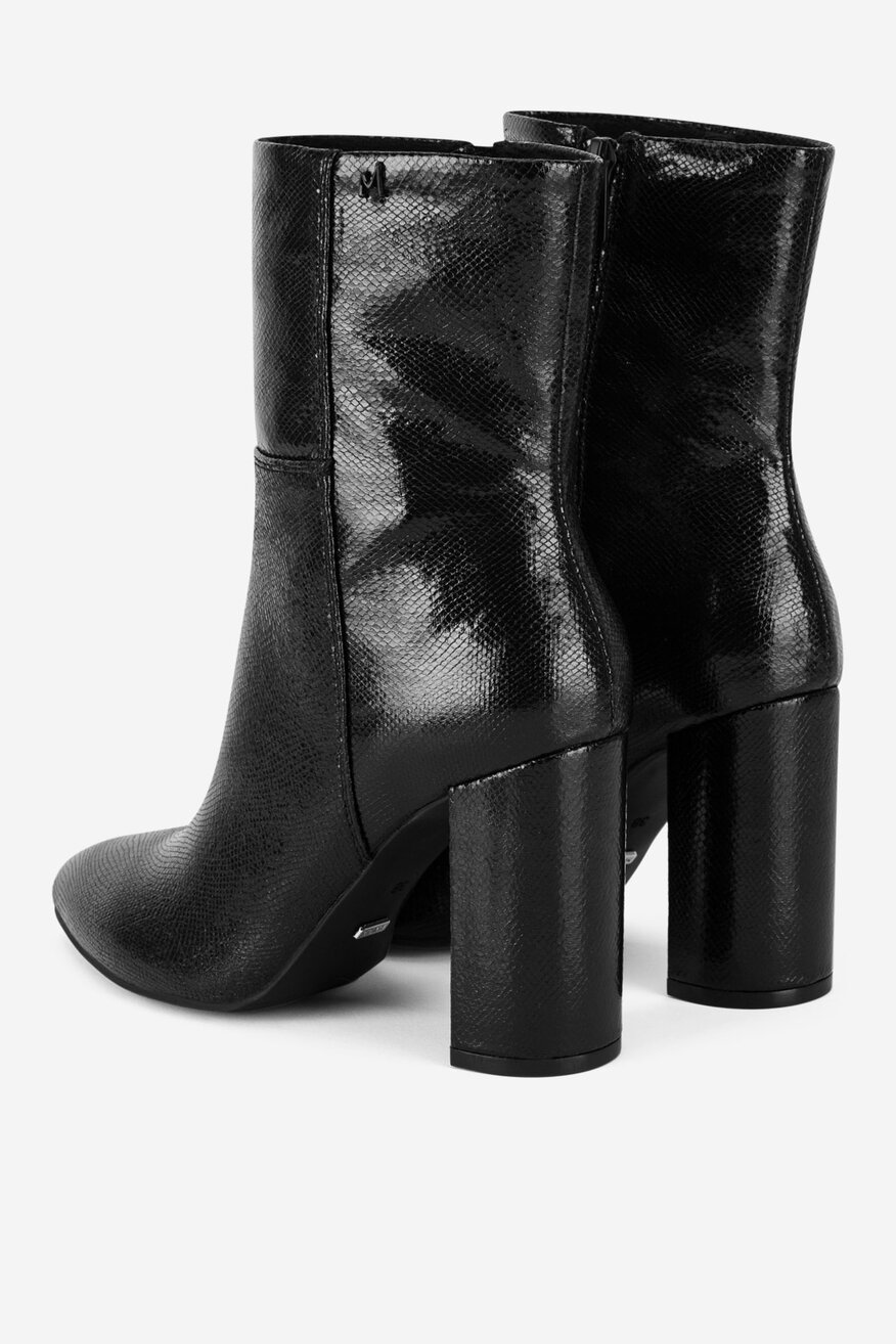 Mexx - Botki ocieplane na słupku - 5905588894636
