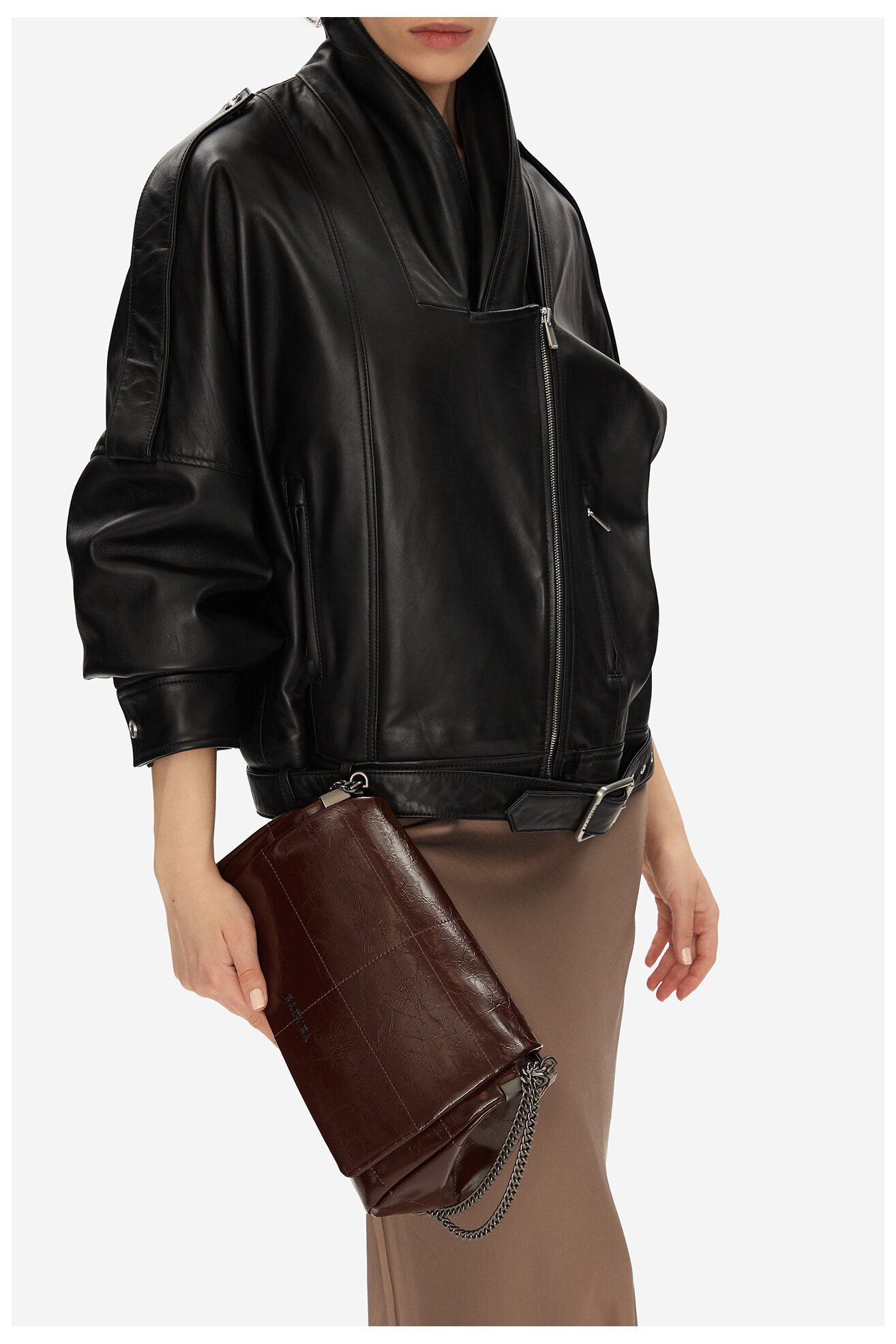 Kézitáska Badura C-AILA-LDA7951 SÖTÉTBARNA