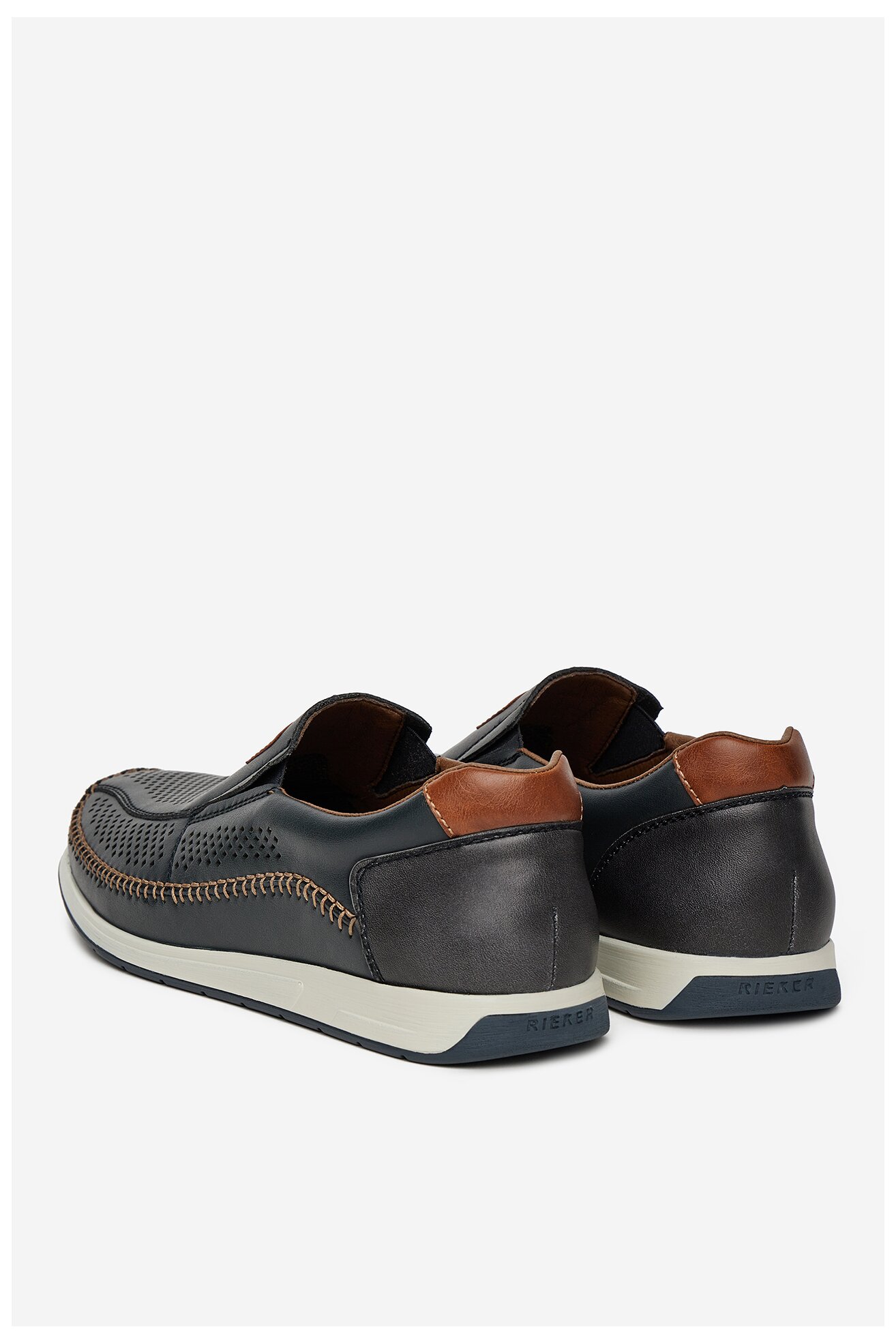 Polobotka Rieker 11950-14 TMAVĚ MODRÁ