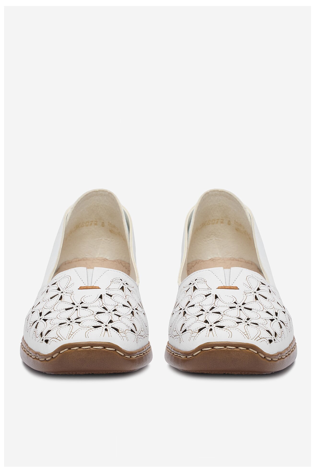 Półbuty Rieker CEO-41356-80 Biały