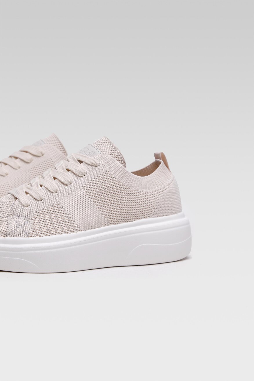 
                Sprandi - Obuwie sportowe beżowe sznurowane - 5904248703363