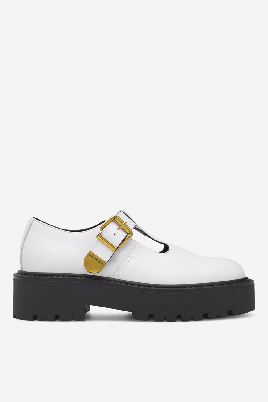 Pantofi casual Badura ALB - 5905588513636