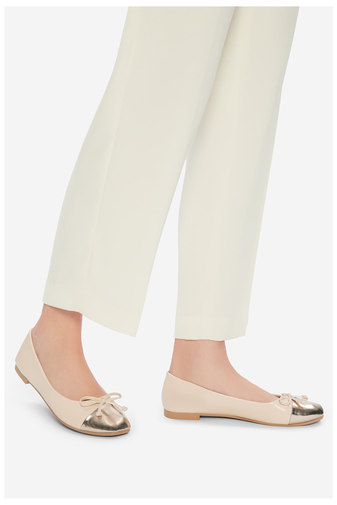 Baleriny Jenny WFA3602-2 Beżowy