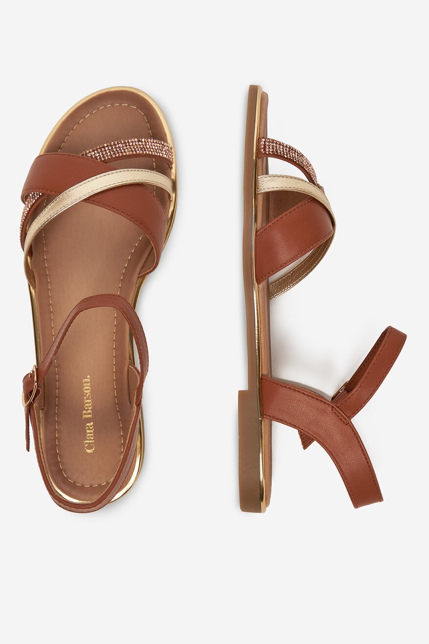 Szandál Clara Barson CAMEL - 5903698723358