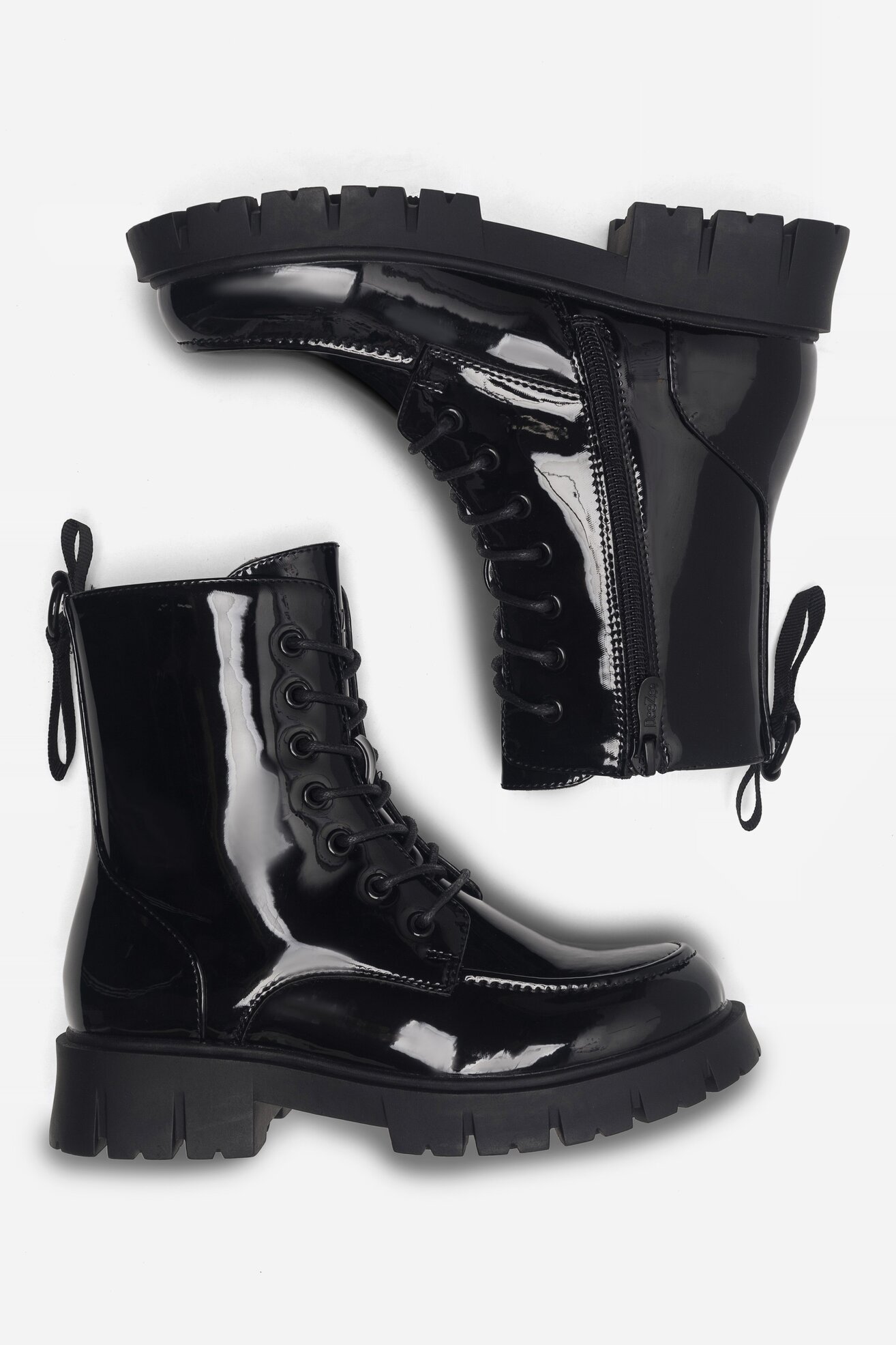 Šněrovací vyšší obuv DeeZee CSS5907-03N ČERNÁ