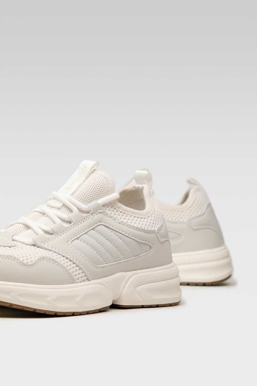 
                Sprandi - Obuwie sportowe pastelowe białe - 5903698814018