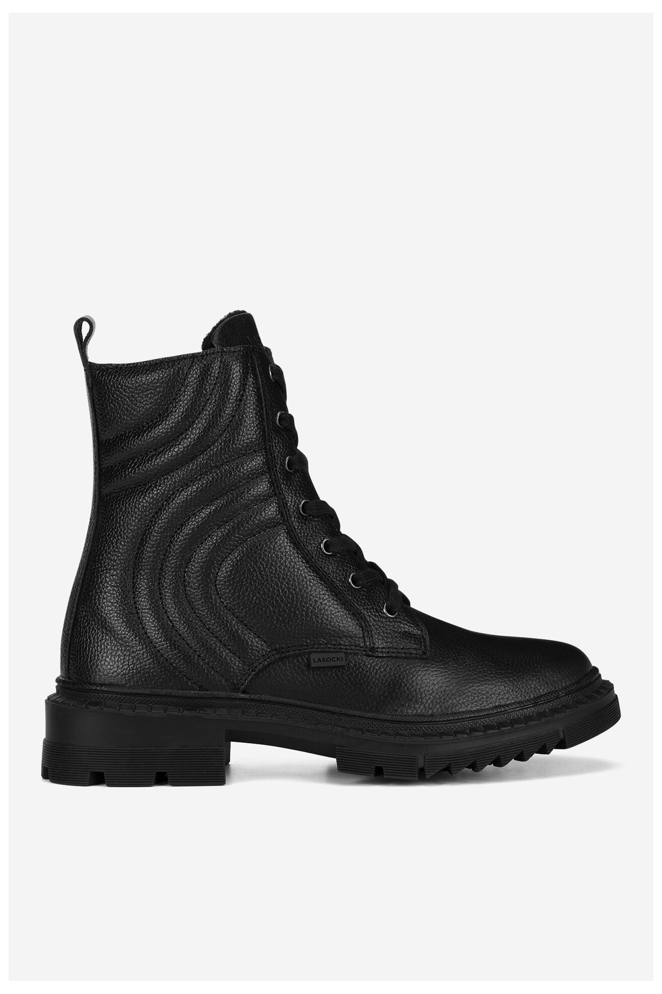 Šněrovací vyšší obuv Lasocki Young JUL RI-K-8012-1 ČERNÁ