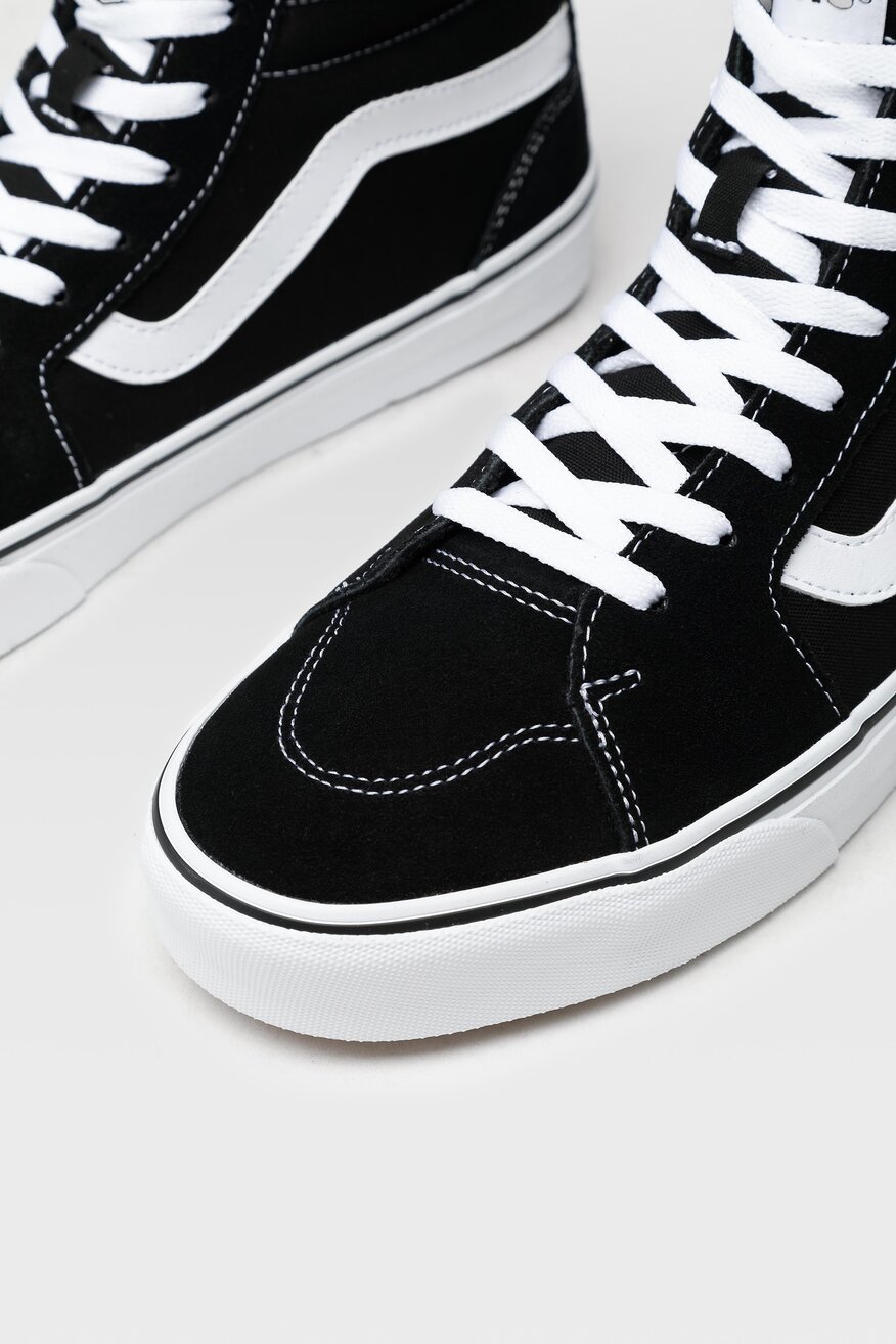 
                Vans - Skórzane trampki czarne - 5904248056452