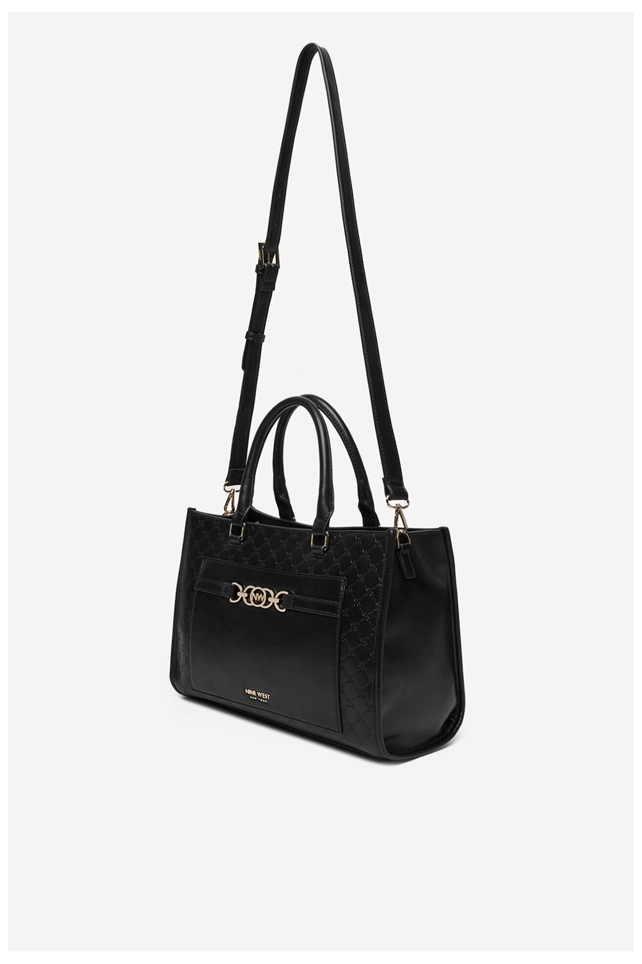 Kézitáska NINE WEST CEO-LUNA-II-H242045 FEKETE