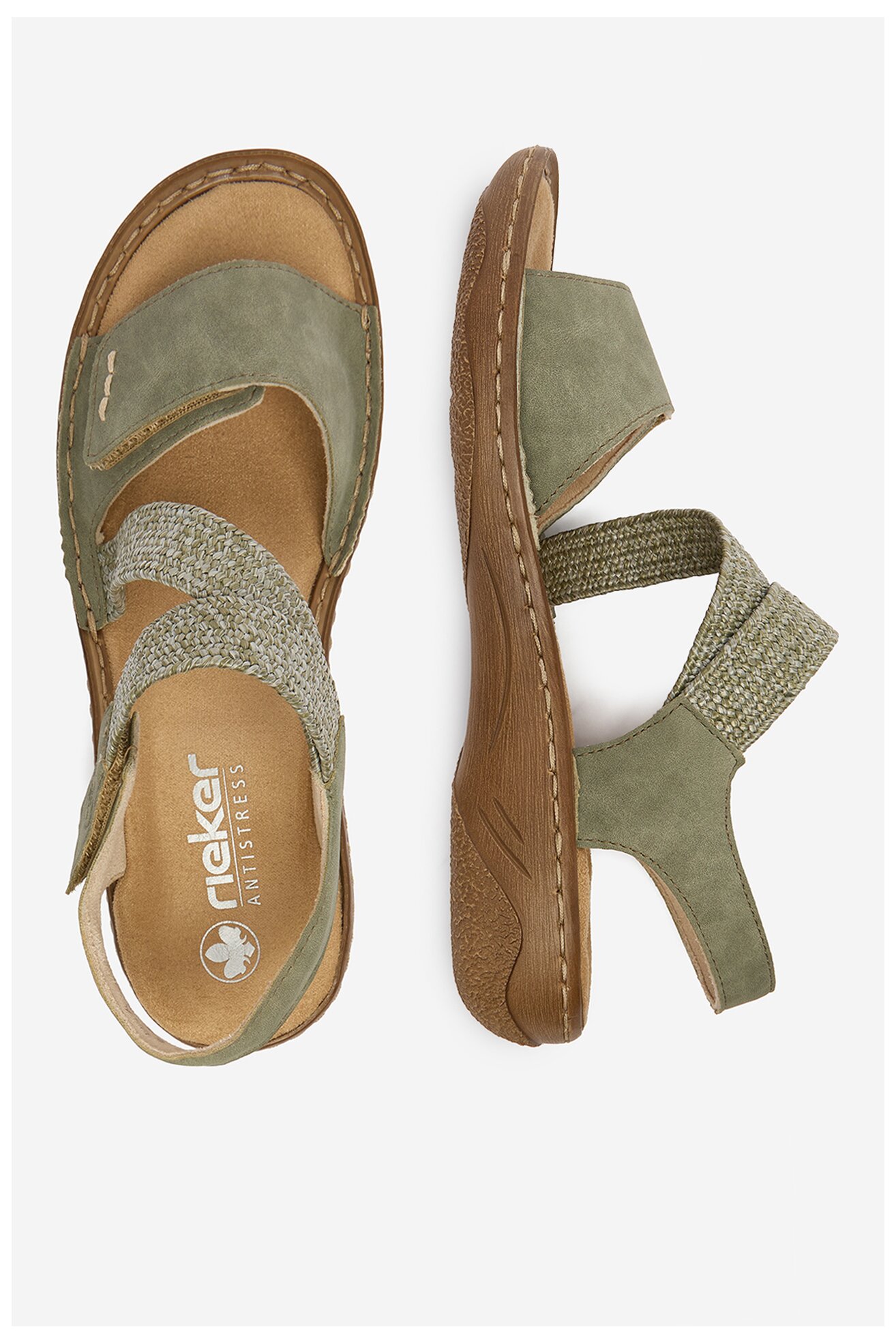 Sandały Rieker CEO-V2862-52 Oliwkowy jasny