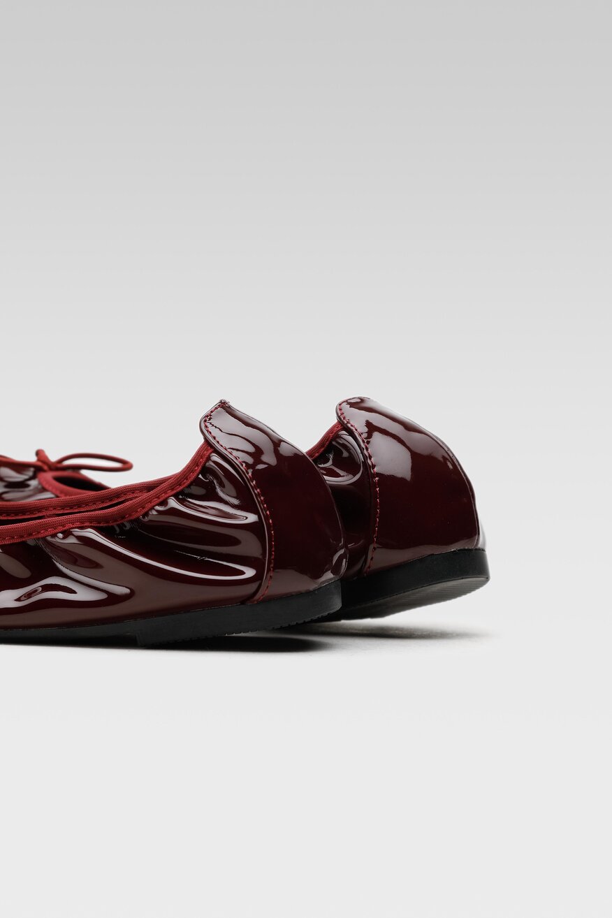 
                Jenny Fairy - Baleriny z aplikacją bordowe - 5903698921389