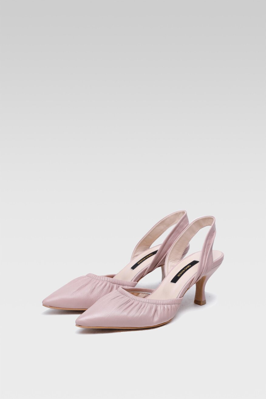 
                Gino Rossi - Skórzane czółenka na obcasie - 5904248409647