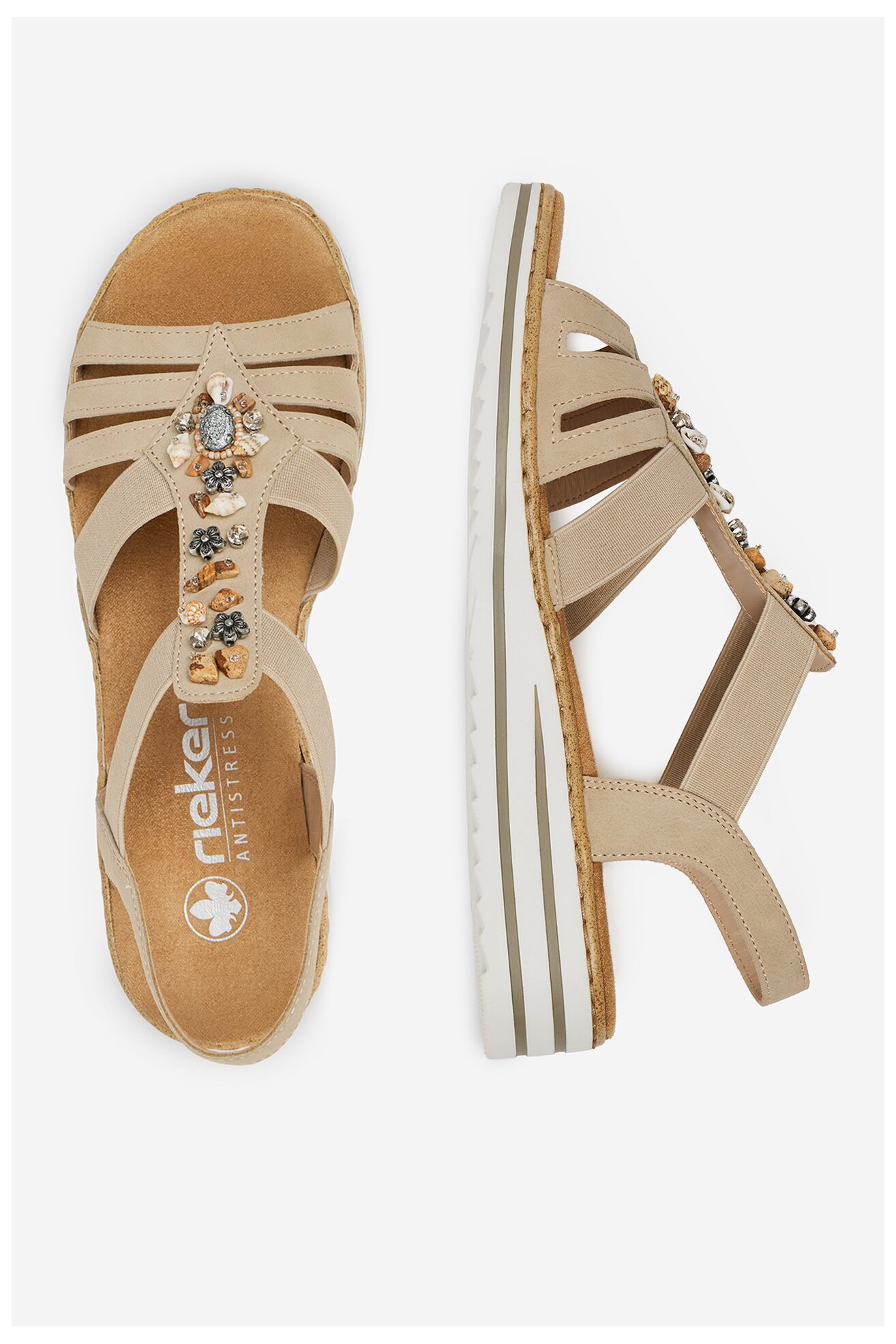 Szandál Rieker V0649-62 BÉZS