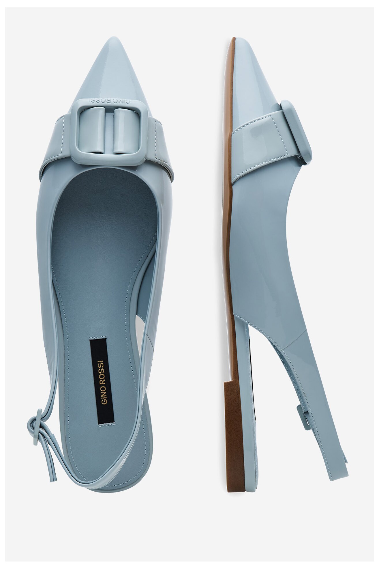 Baleriny Gino Rossi AGORA-V1166-01-1 Niebieski jasny