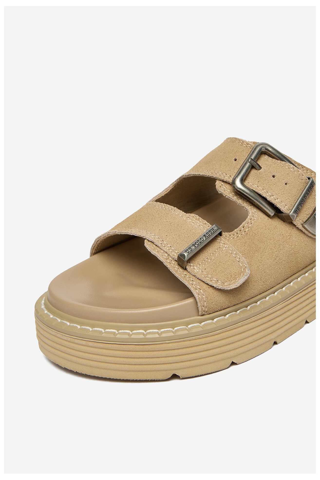 Klapki U.S. POLO ASSN. EO-TANIA001W/6S1 Beżowy