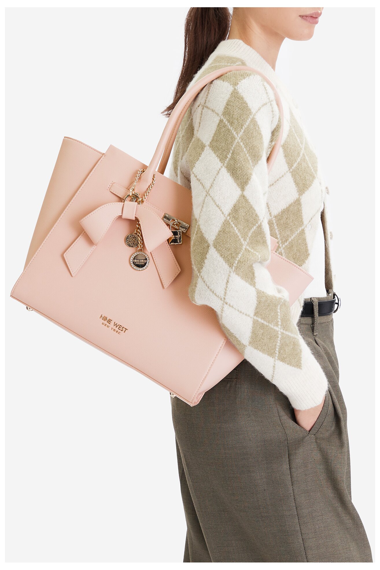 Kézitáska NINE WEST CEO-SERENE-I-LX10186 RÓZSASZÍN