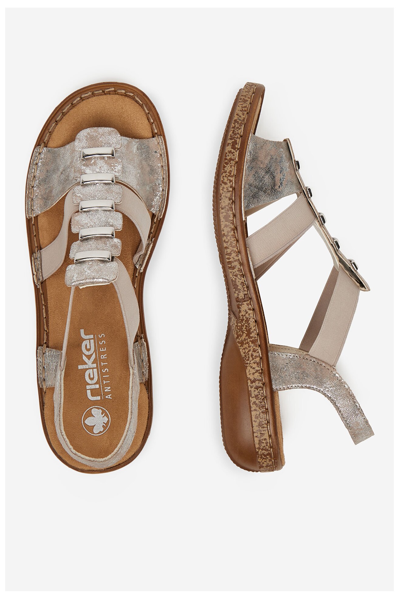 Sandały Rieker CEO-62850-90 Różowy jasny