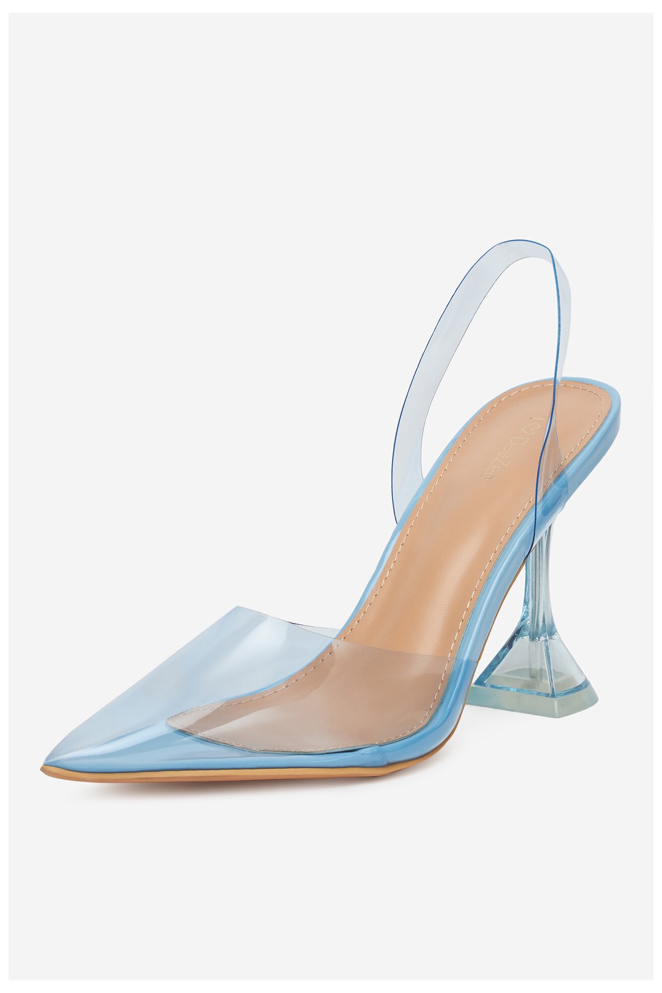 Pantofi cu toc DeeZee ZALHT-02 BLUE PU ALBASTRU