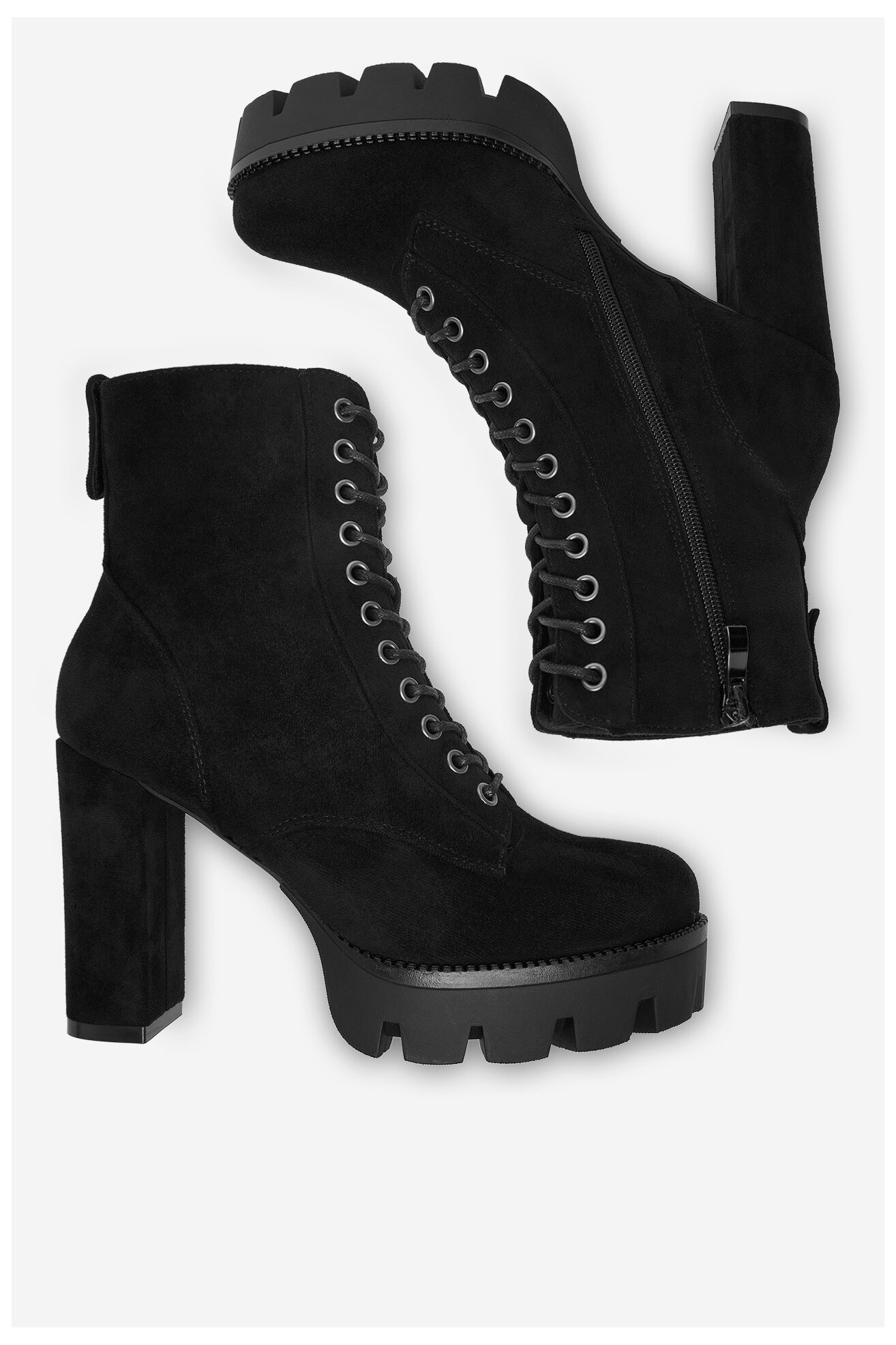 Trzewiki DeeZee 23756-4-BLACK SU Czarny