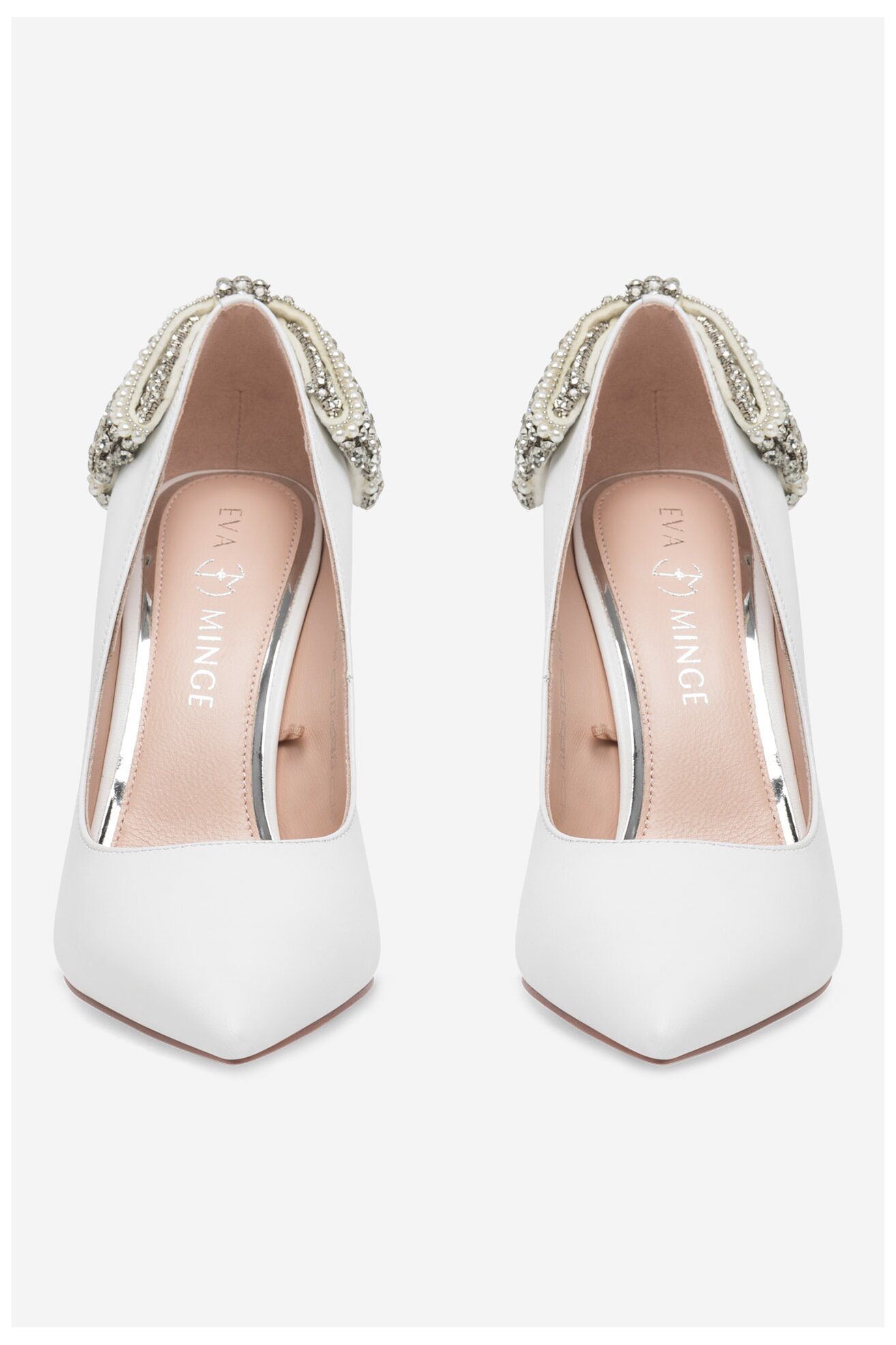 Елегантни обувки EVA MINGE OLIVIA-SLT3396-138 БЯЛ