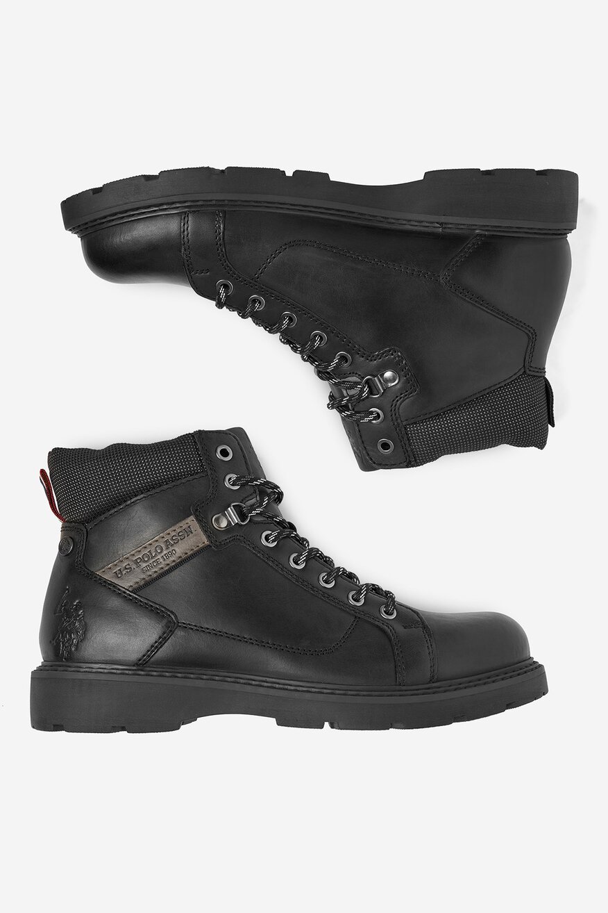 U.S. POLO ASSN. - Skórzane trzewiki sznurowane - 5906751463109