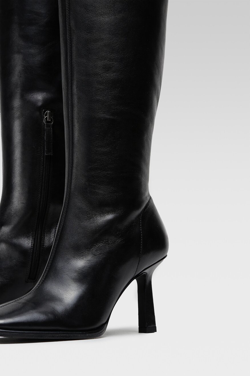 Gino Rossi - Kozaki skórzane na obcasie - 5904862234724