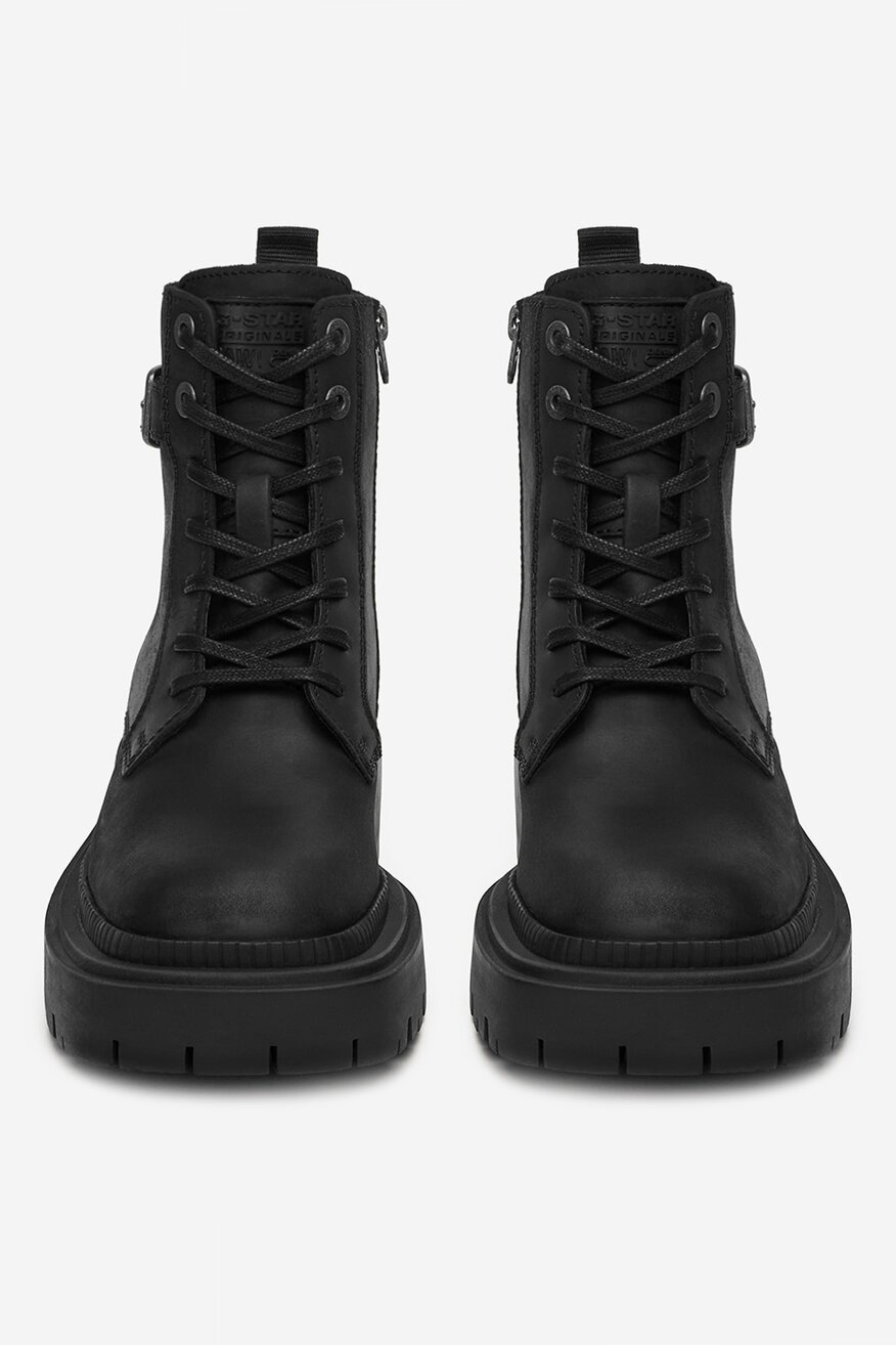 G-STAR RAW - Skórzane trzewiki sznurowane - 5906751405444