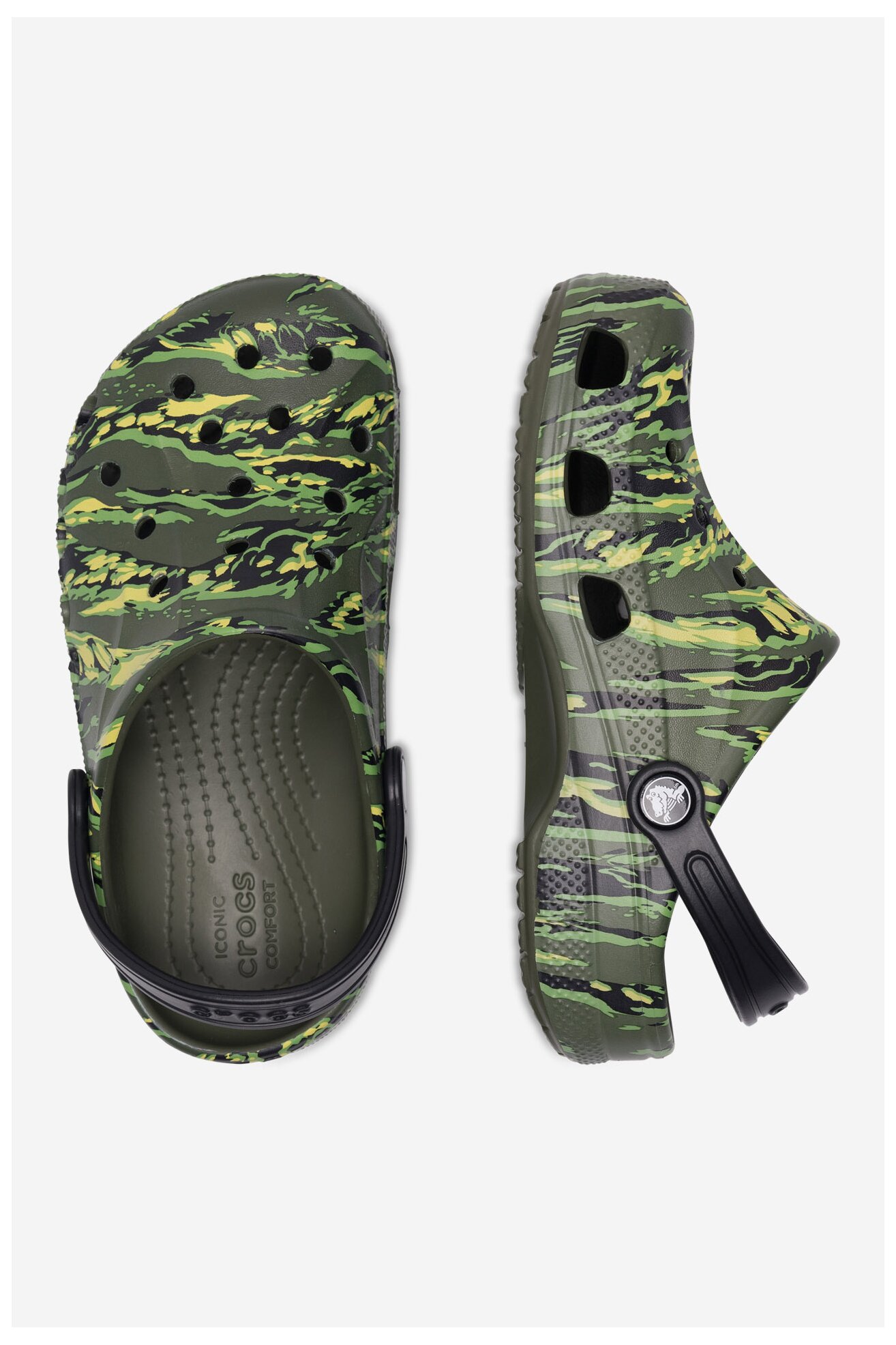 Klapki basenowe Crocs BAYA SEASONAL PRINTED CG 209728-9CX Zielony