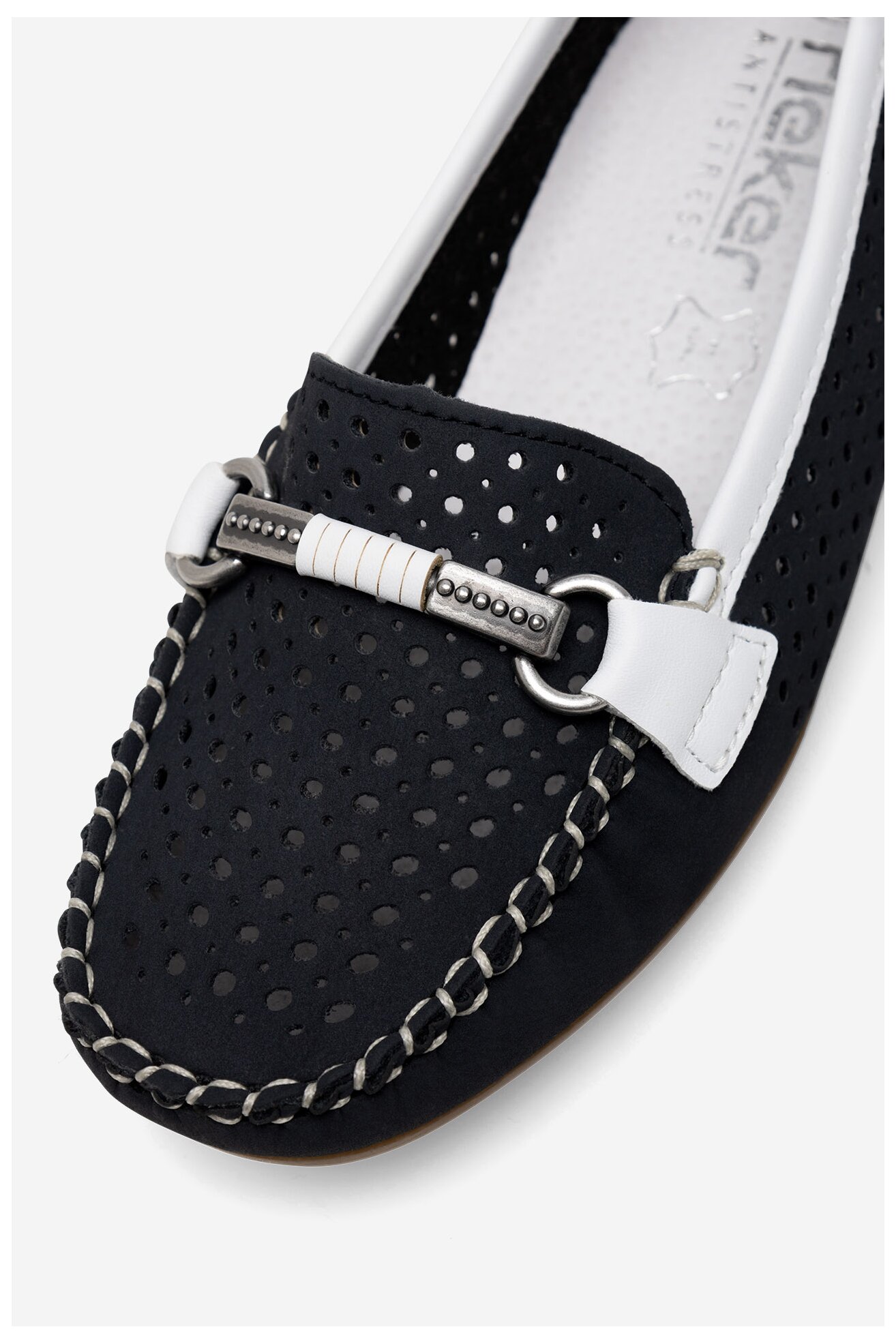 Półbuty Rieker 40065-14 Granatowy