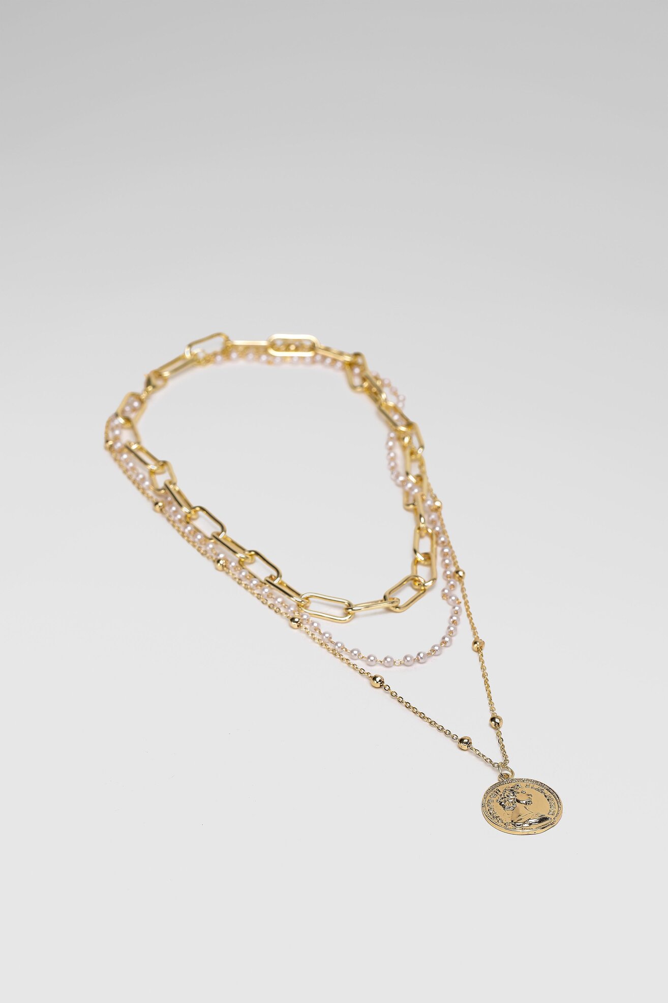 Naszyjnik ACCCESSORIES 1W7-004-AW21 Złoty