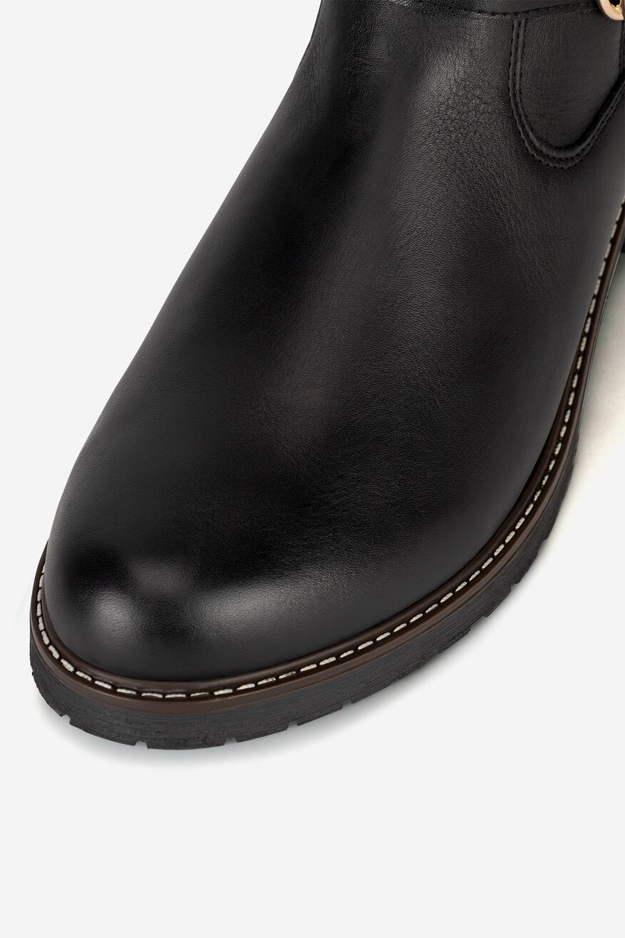 Remonte - Oficerki skórzane ocieplane - 2230068911583