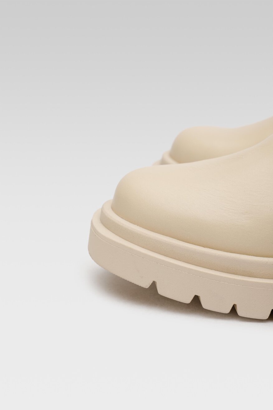 Gino Rossi - Skórzane botki beżowe - 5904862277011